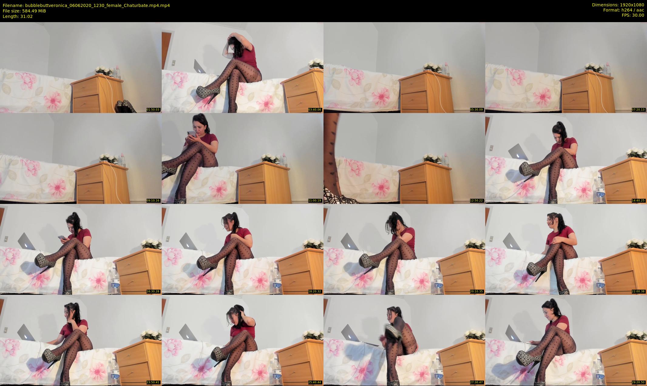 bubblebuttveronica — 32 minute Chaturbate female cam show recording, 1080p, Jun 6, 2020