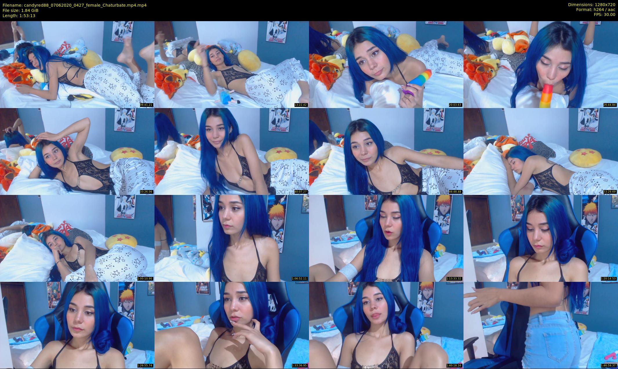 candyred88 — 114 minute Chaturbate female cam show recording, 720p, Jun 7, 2020