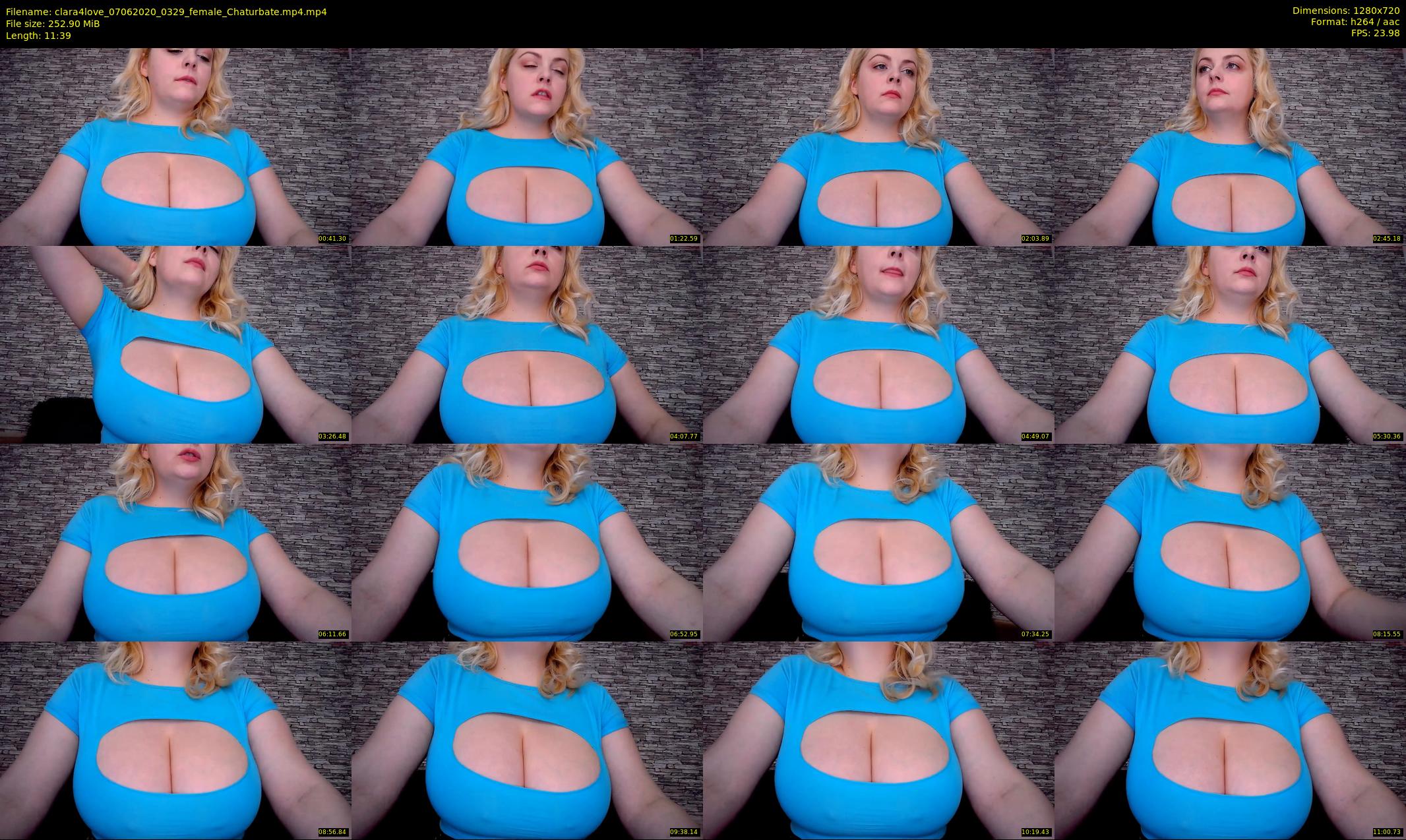 clara4love — 12 minute Chaturbate female cam show recording, 720p, Jun 7, 2020