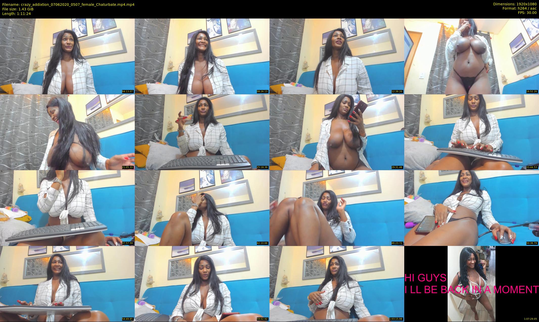 crazy_addixtion — 72 minute Chaturbate female cam show recording, 1080p, Jun 7, 2020