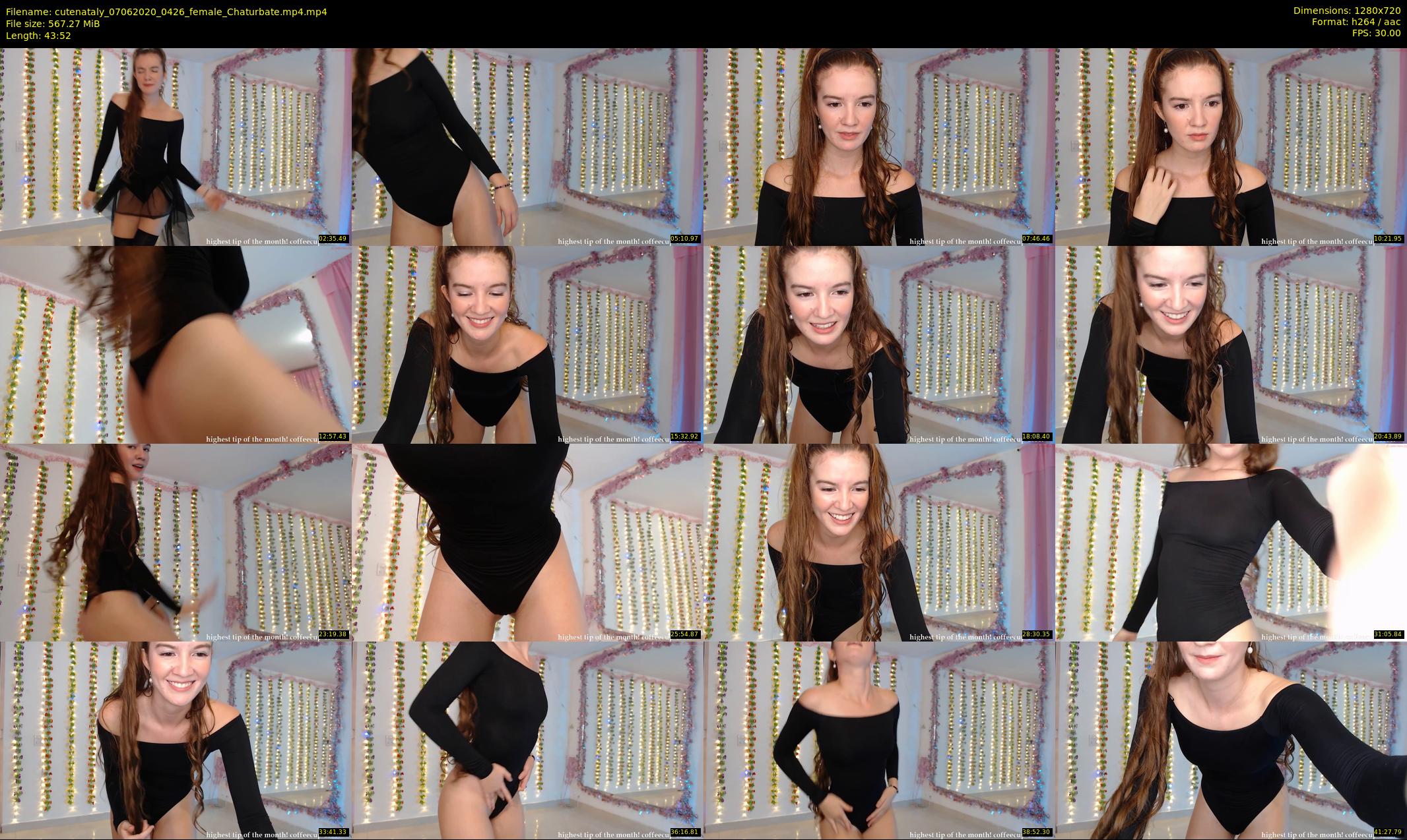 cutenataly — 44 minute Chaturbate female cam show recording, 720p, Jun 7, 2020