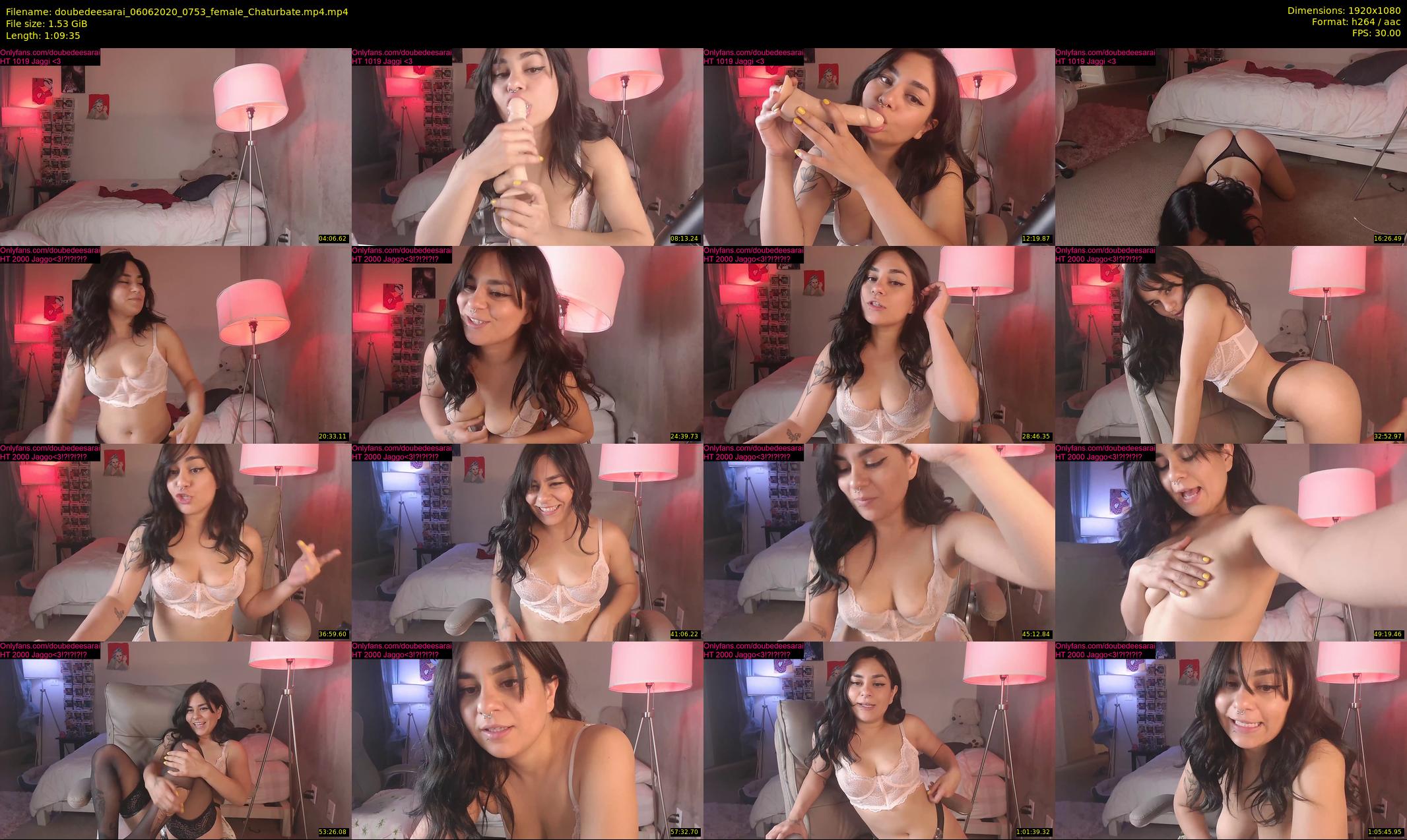 doubedeesarai — 70 minute Chaturbate female cam show recording, 1080p, Jun 6, 2020