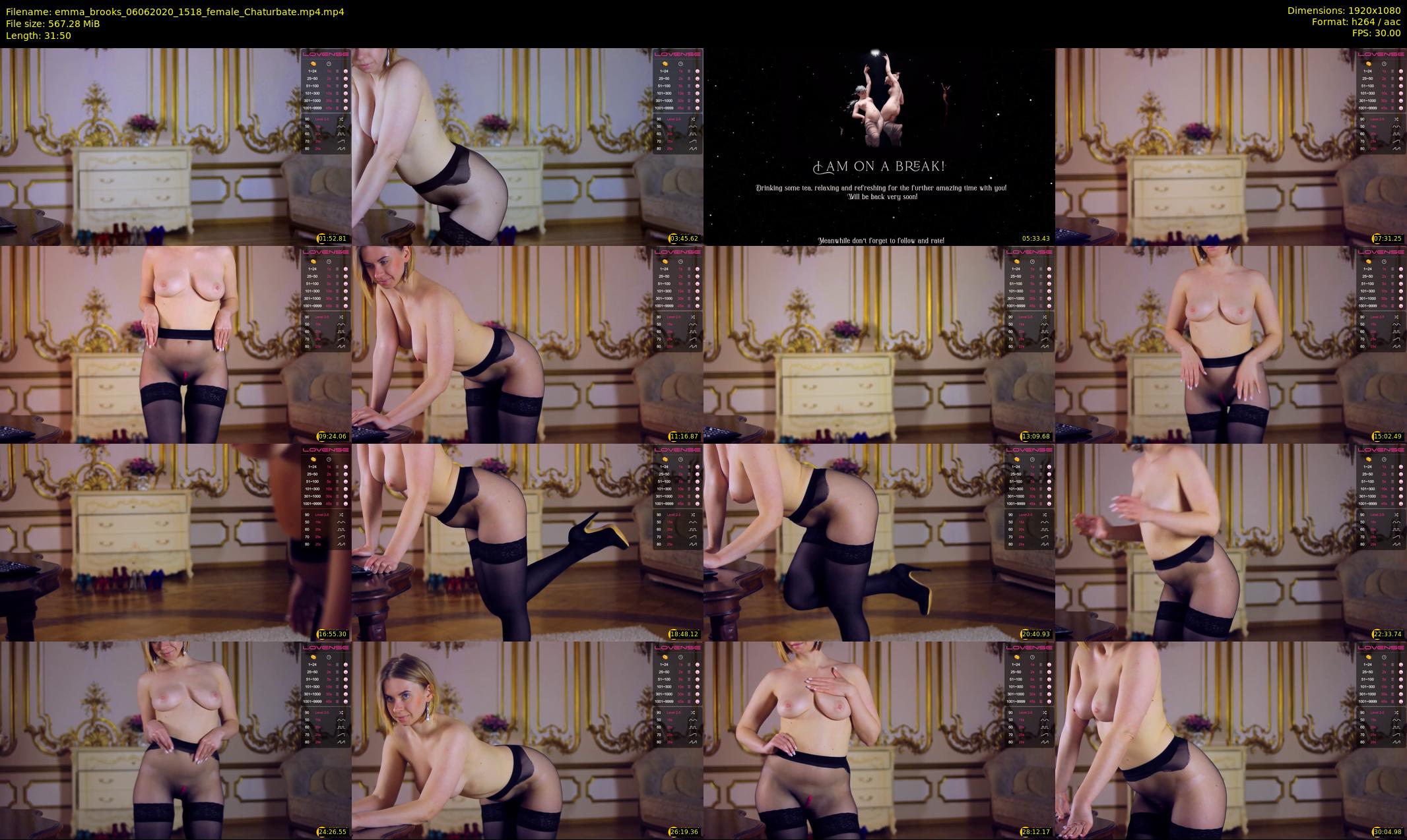 emma_brooks — 32 minute Chaturbate female cam show recording, 1080p, Jun 6, 2020