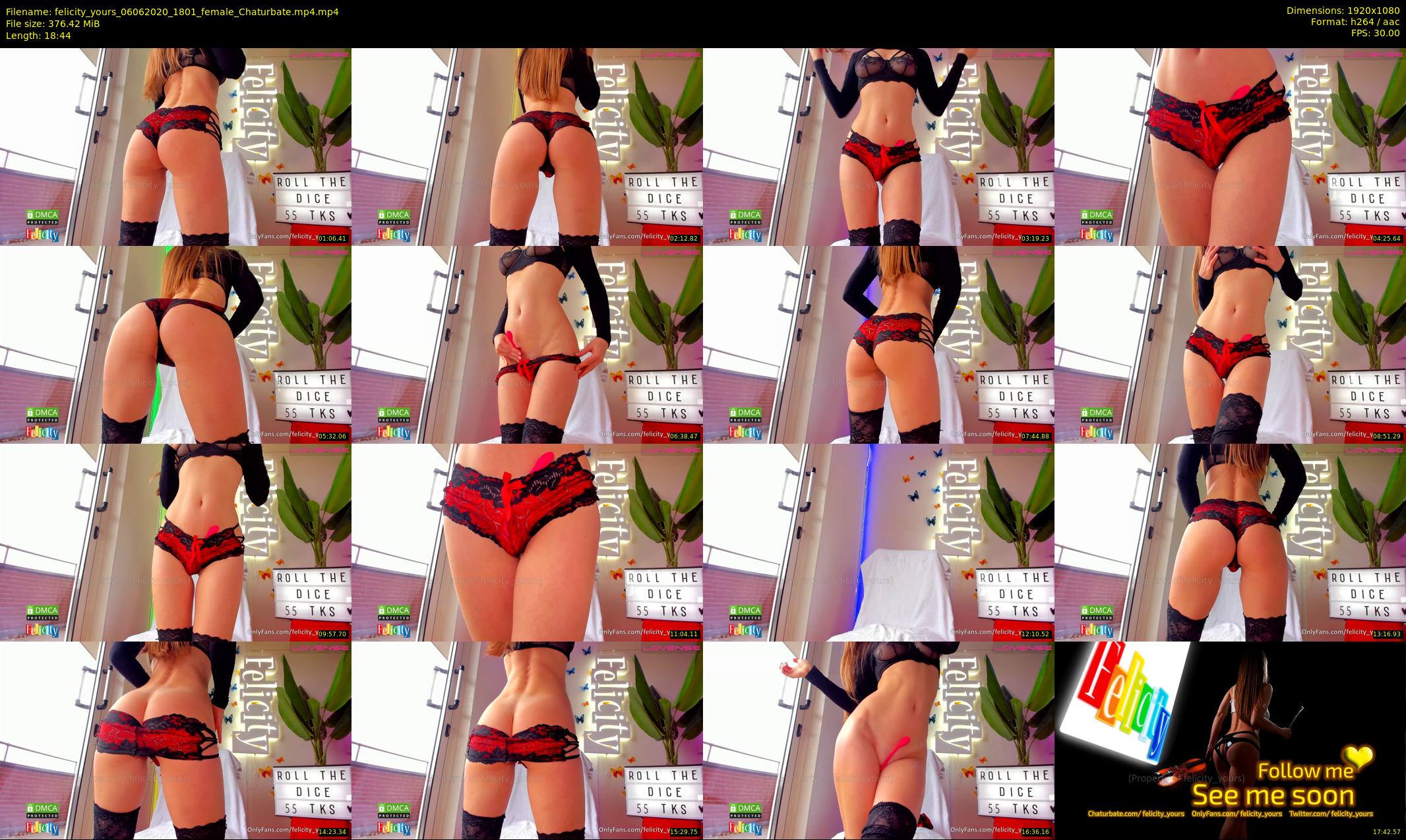 felicity_yours — 19 minute Chaturbate female cam show recording, 1080p, Jun 6, 2020