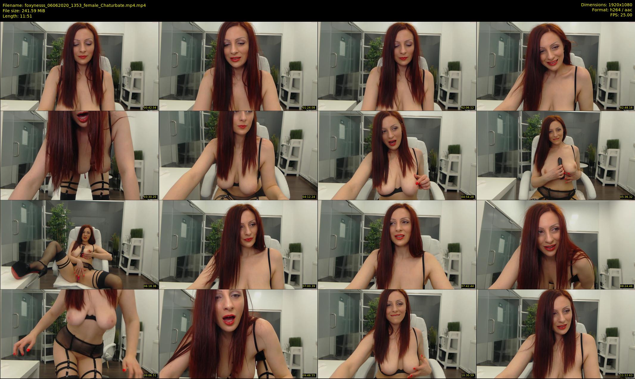 foxynesss — 12 minute Chaturbate female cam show recording, 1080p, Jun 6, 2020