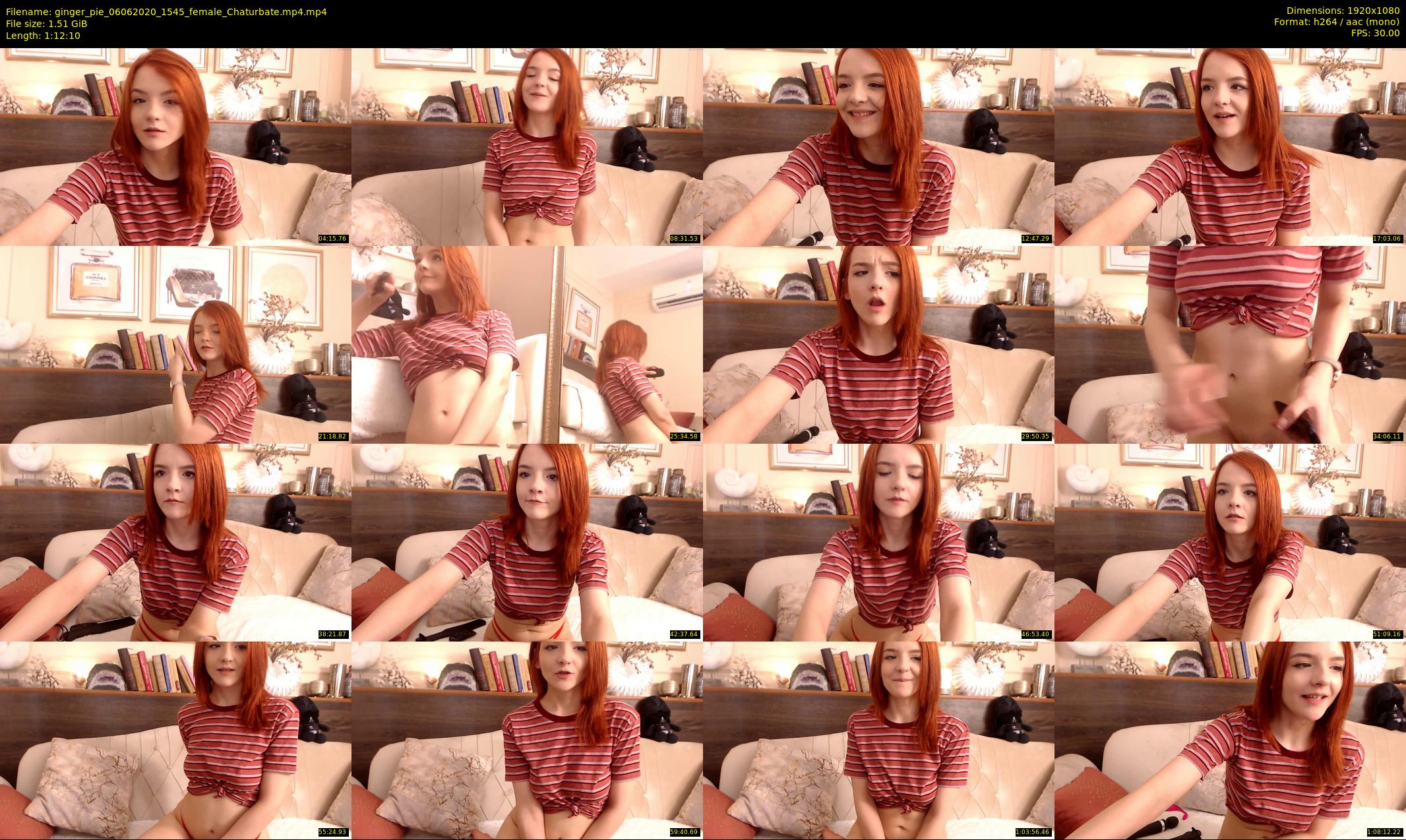 ginger_pie — 73 minute Chaturbate female cam show recording, 1080p, Jun 6, 2020