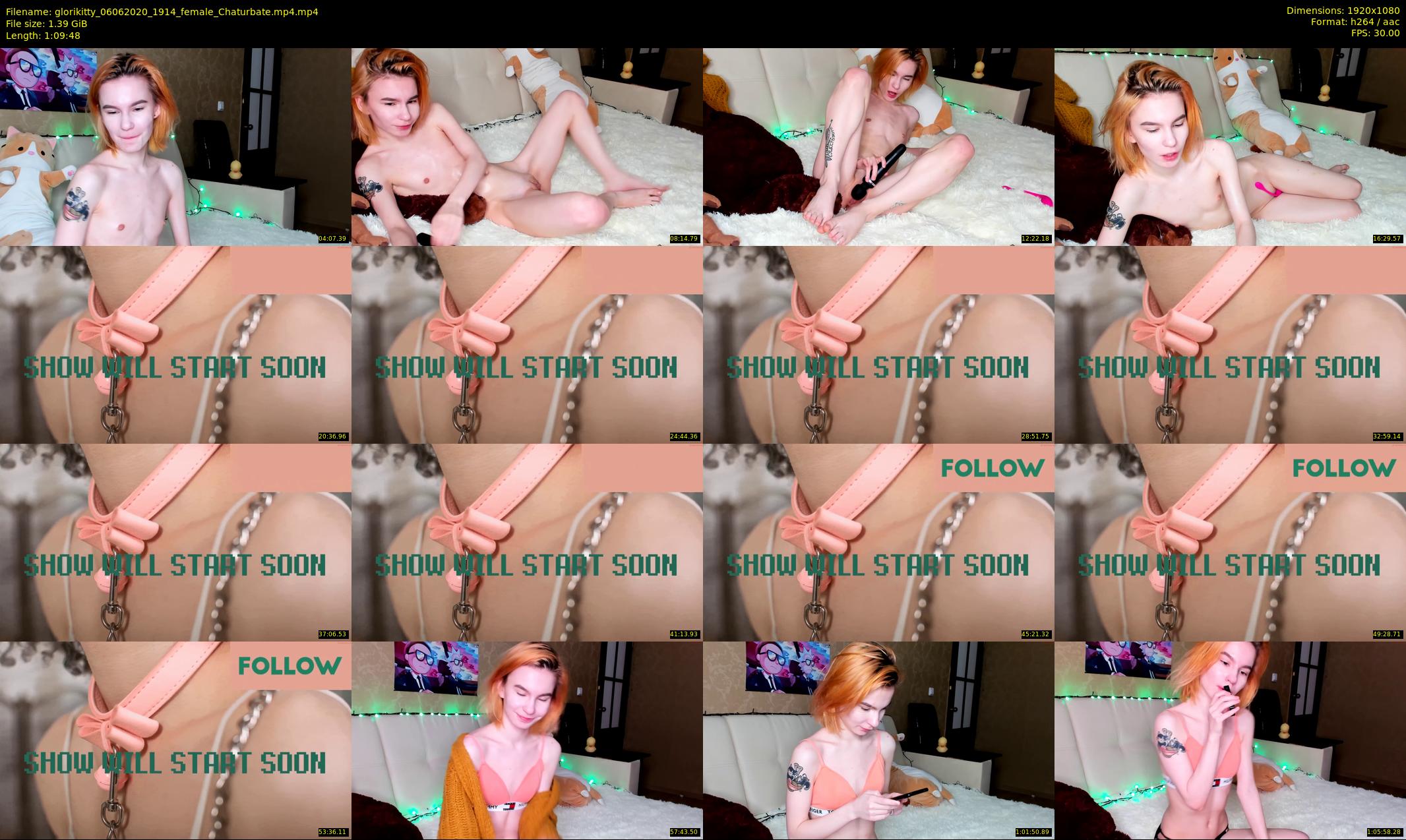 glorikitty — 70 minute Chaturbate female cam show recording, 1080p, Jun 6, 2020