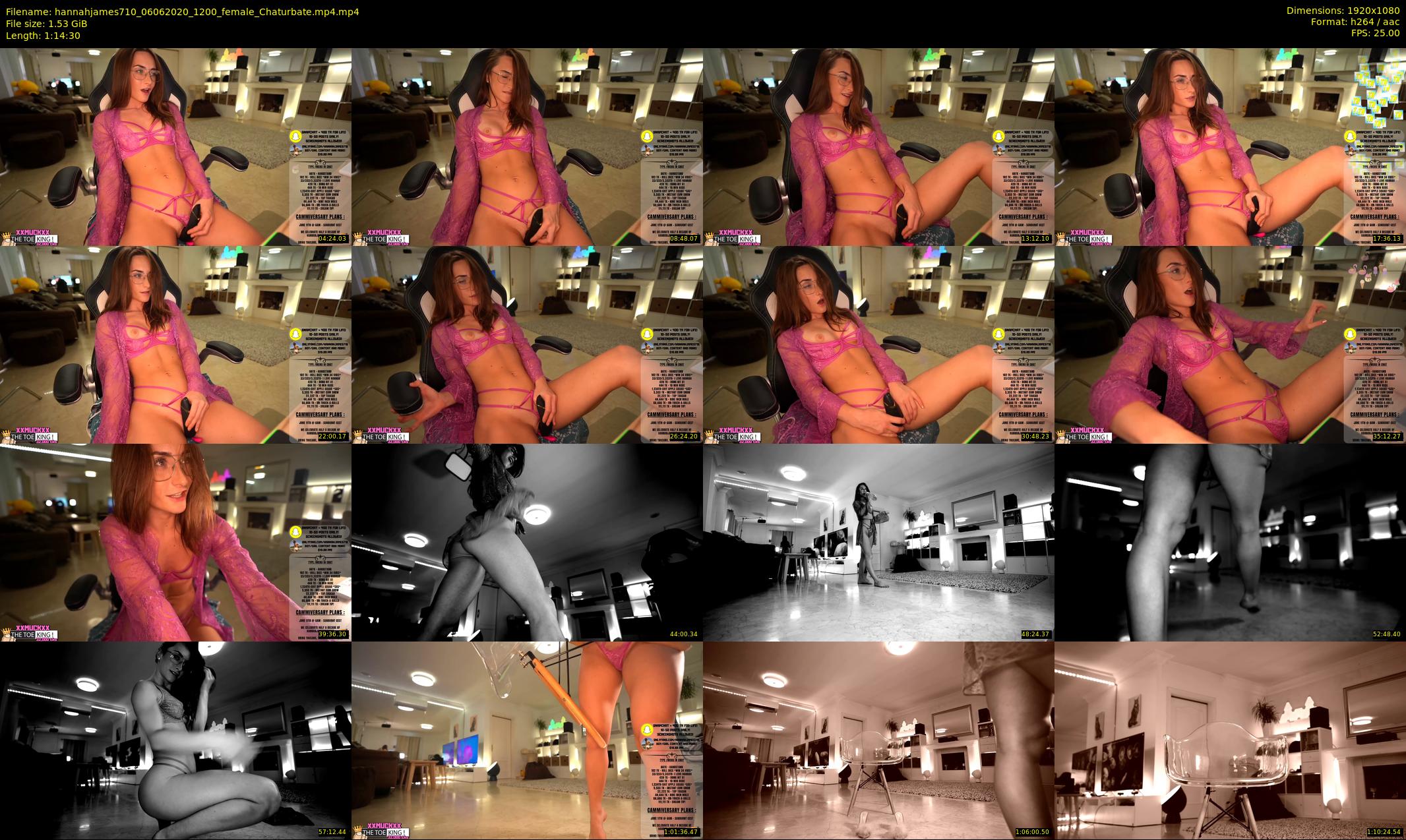 hannahjames710 — 75 minute Chaturbate female cam show recording, 1080p, Jun 6, 2020