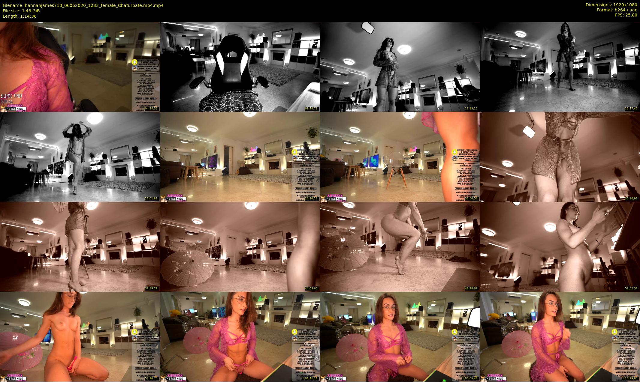 hannahjames710 — 75 minute Chaturbate female cam show recording, 1080p, Jun 6, 2020