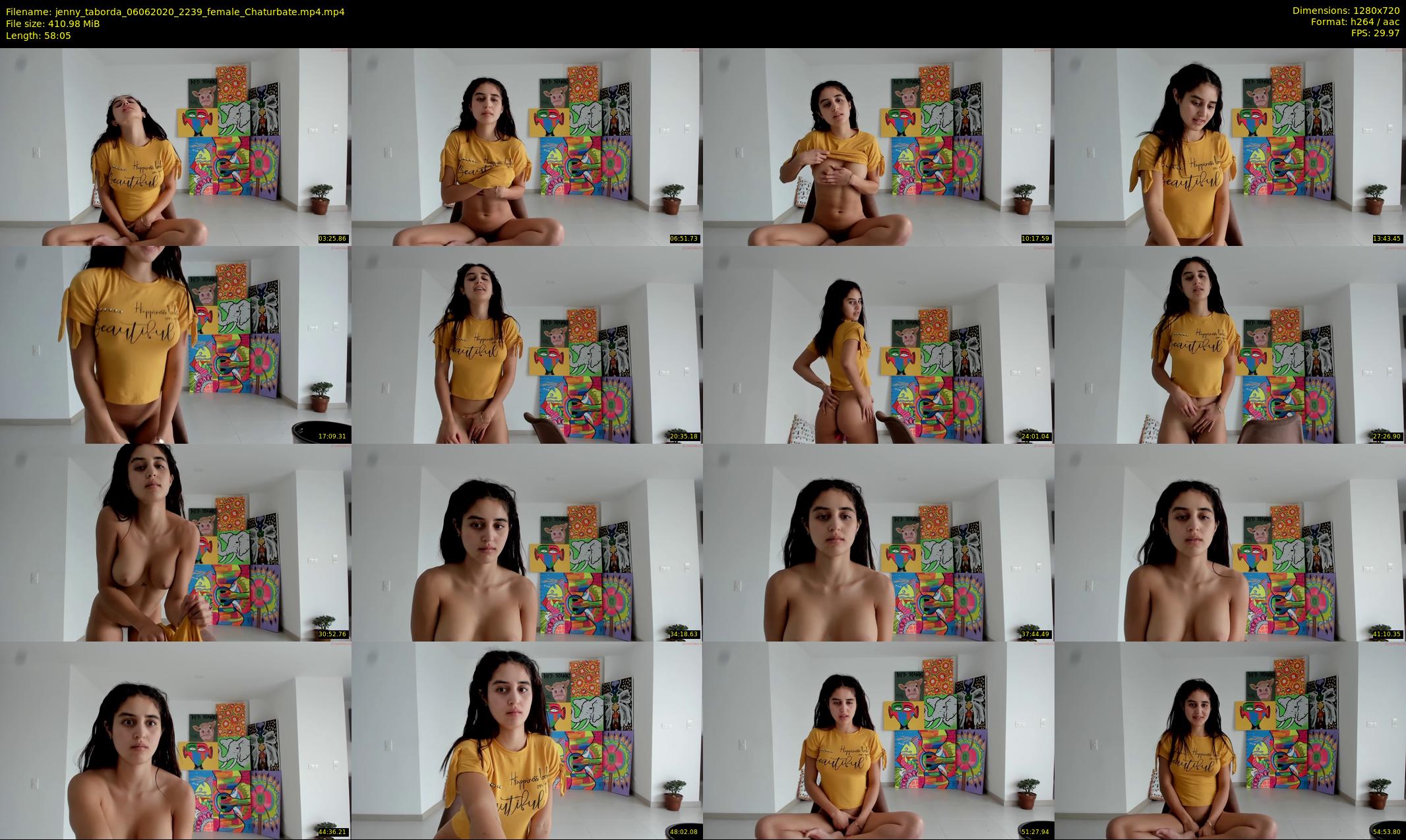 jenny_taborda — 59 minute Chaturbate female cam show recording, 720p, Jun 6, 2020
