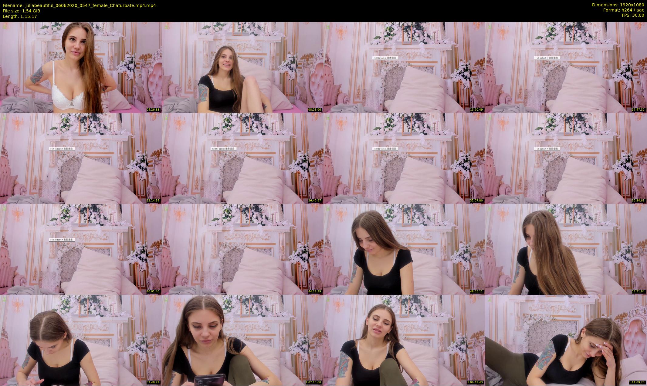 juliabeautiful — 76 minute Chaturbate female cam show recording, 1080p, Jun 6, 2020