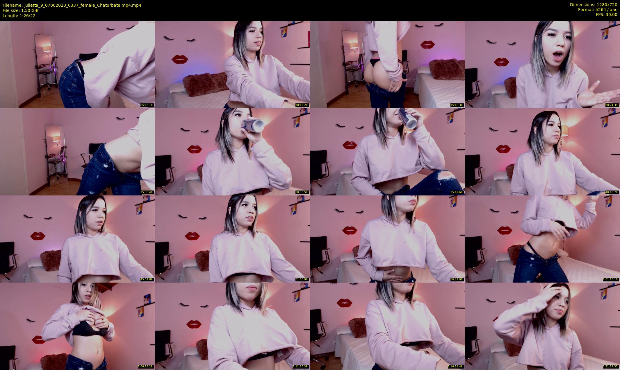 julietta_9 — 87 minute Chaturbate female cam show recording, 720p, Jun 7, 2020