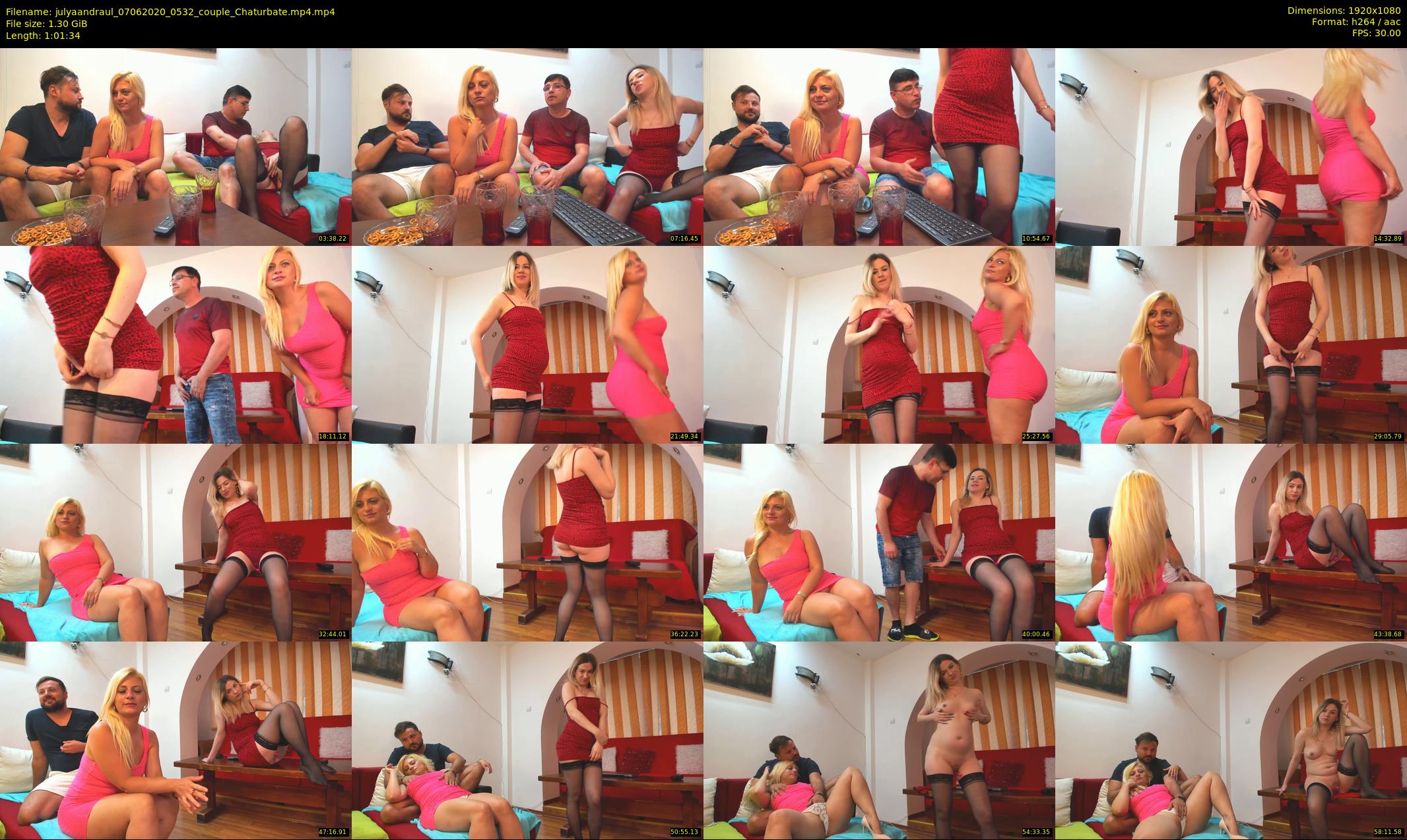julyaandraul — 62 minute Chaturbate couple cam show recording, 1080p, Jun 7, 2020