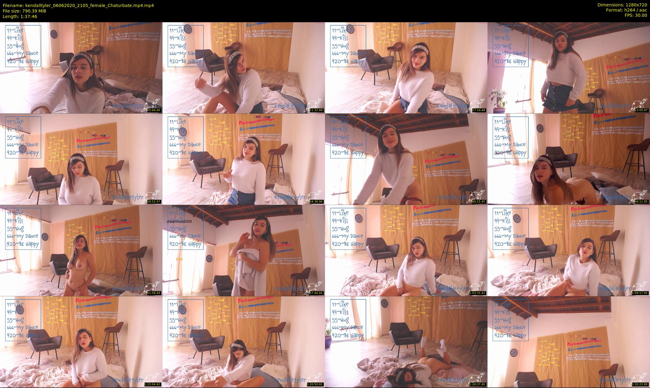 kendalltyler — 98 minute Chaturbate female cam show recording, 720p, Jun 6, 2020