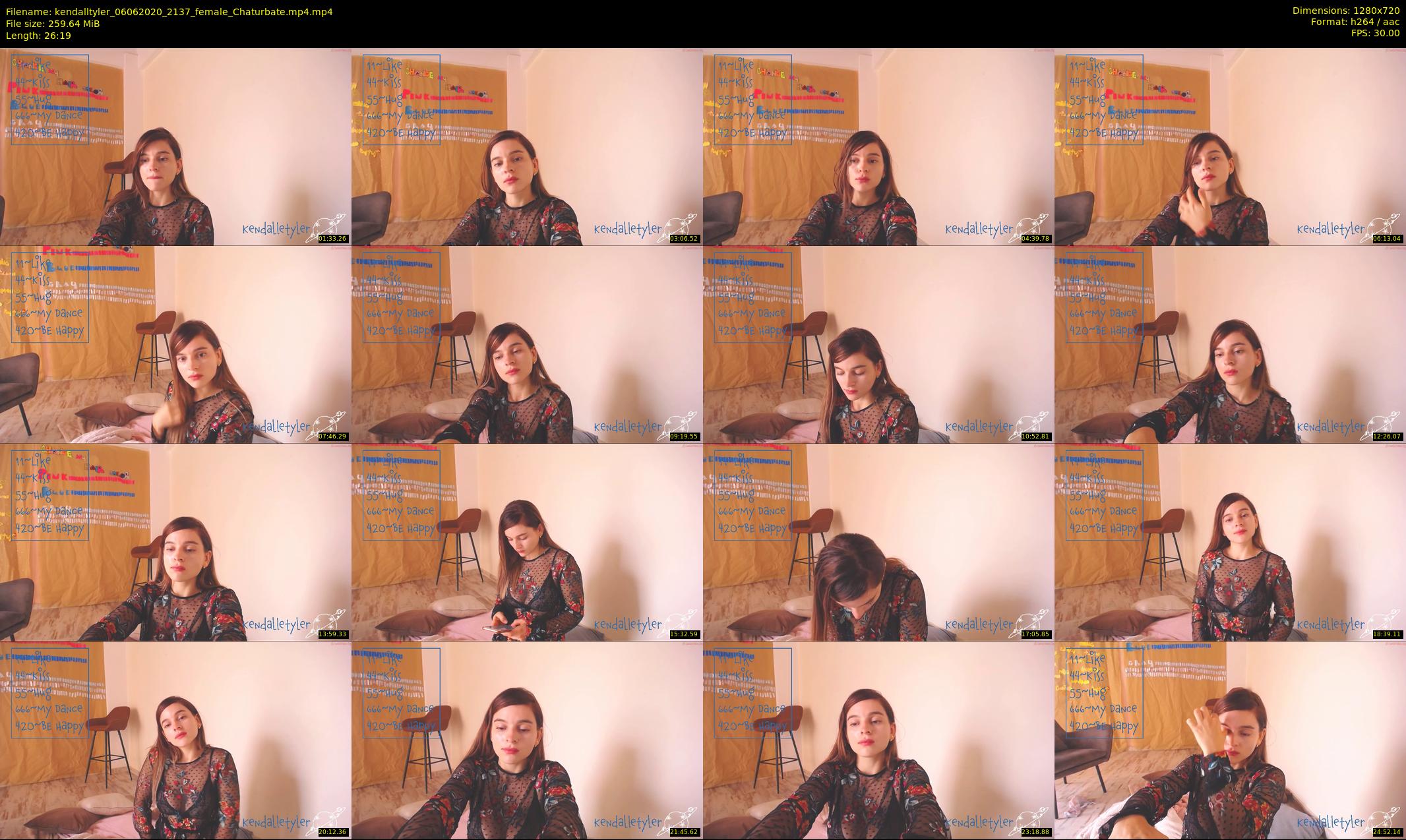 kendalltyler — 27 minute Chaturbate female cam show recording, 720p, Jun 6, 2020