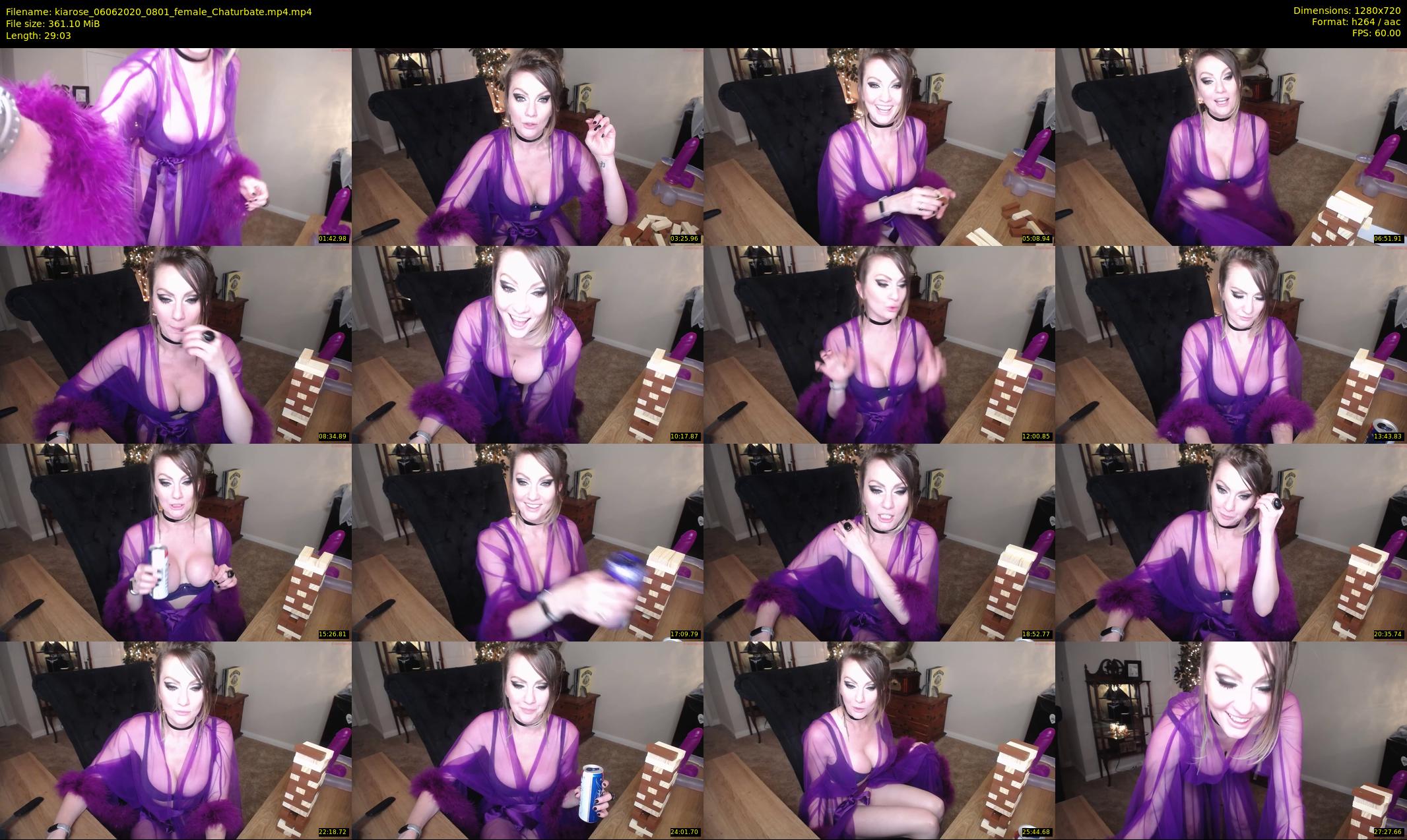 kiarose — 30 minute Chaturbate female cam show recording, 720p, Jun 6, 2020