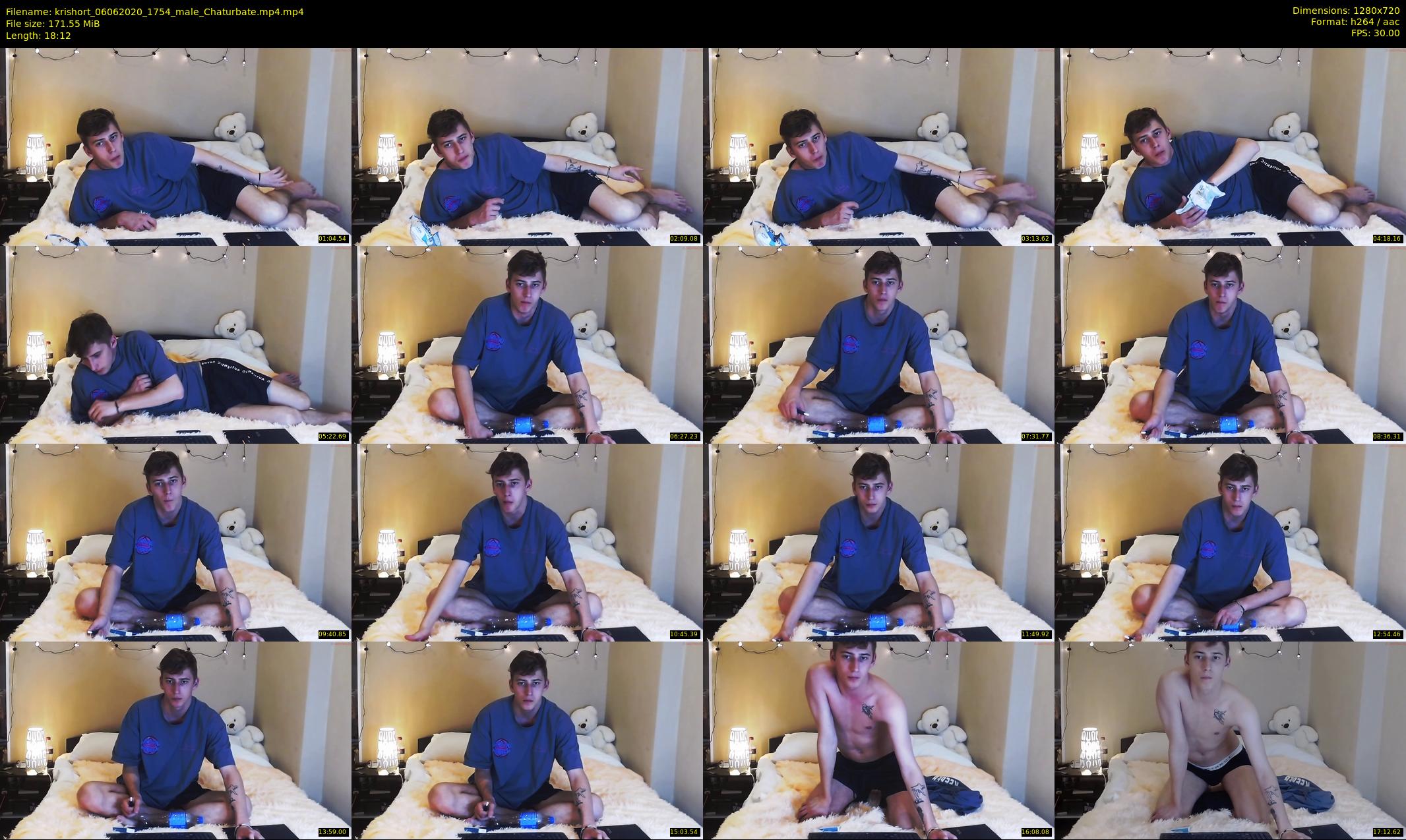 krishort — 19 minute Chaturbate male cam show recording, 720p, Jun 6, 2020