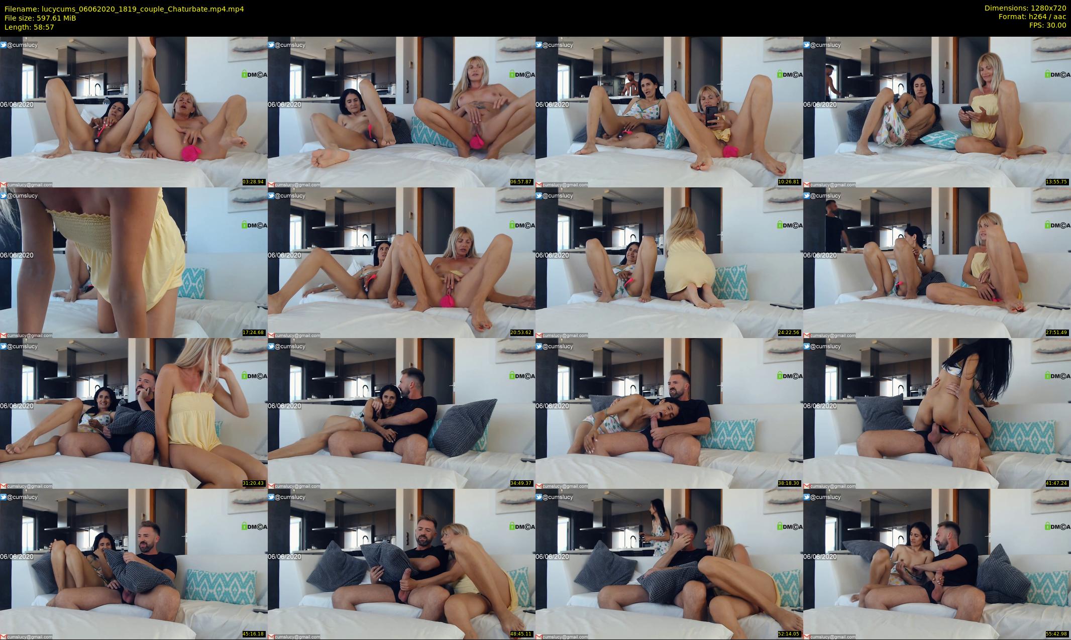 lucycums — 59 minute Chaturbate couple cam show recording, 720p, Jun 6, 2020