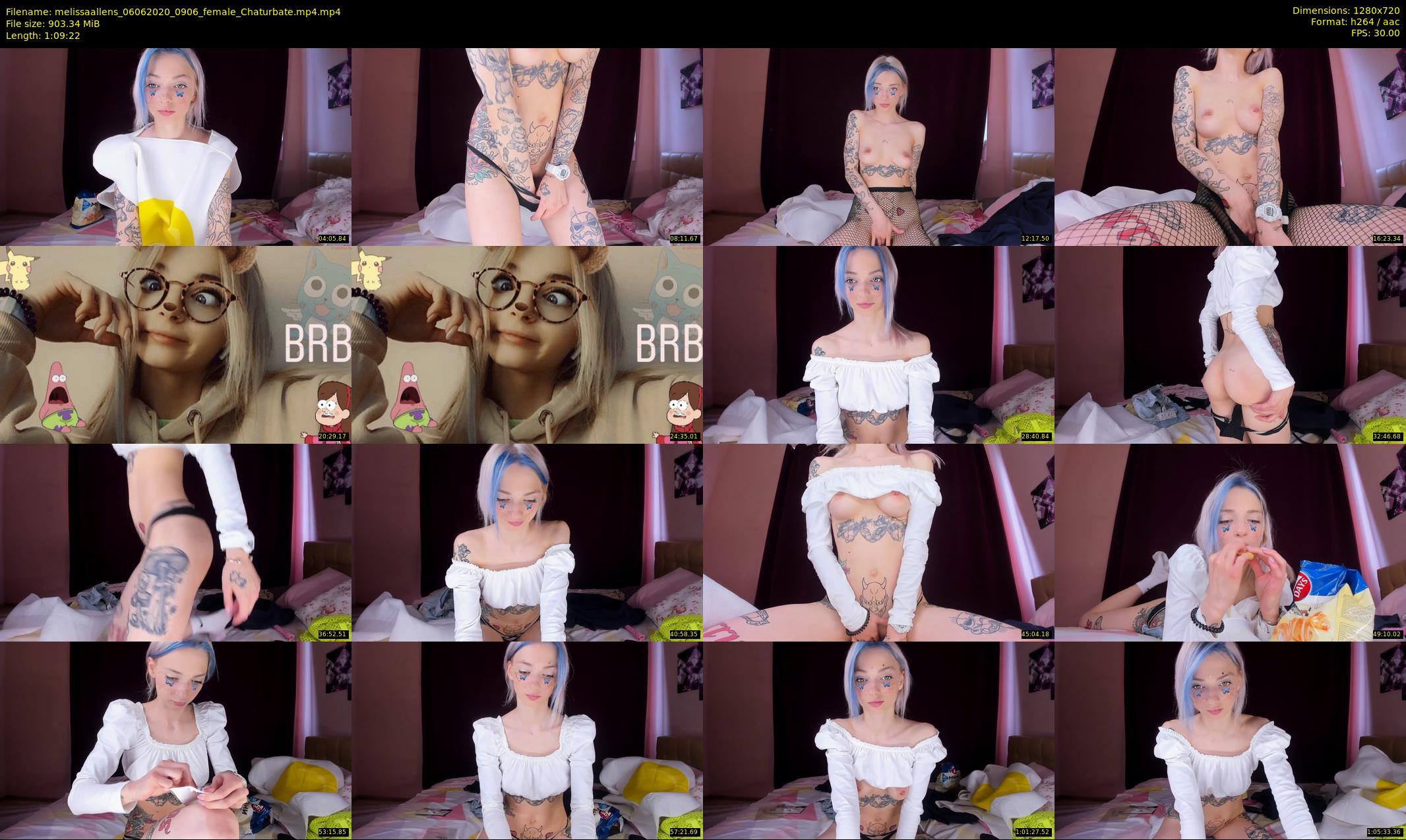 melissaallens — 70 minute Chaturbate female cam show recording, 720p, Jun 6, 2020