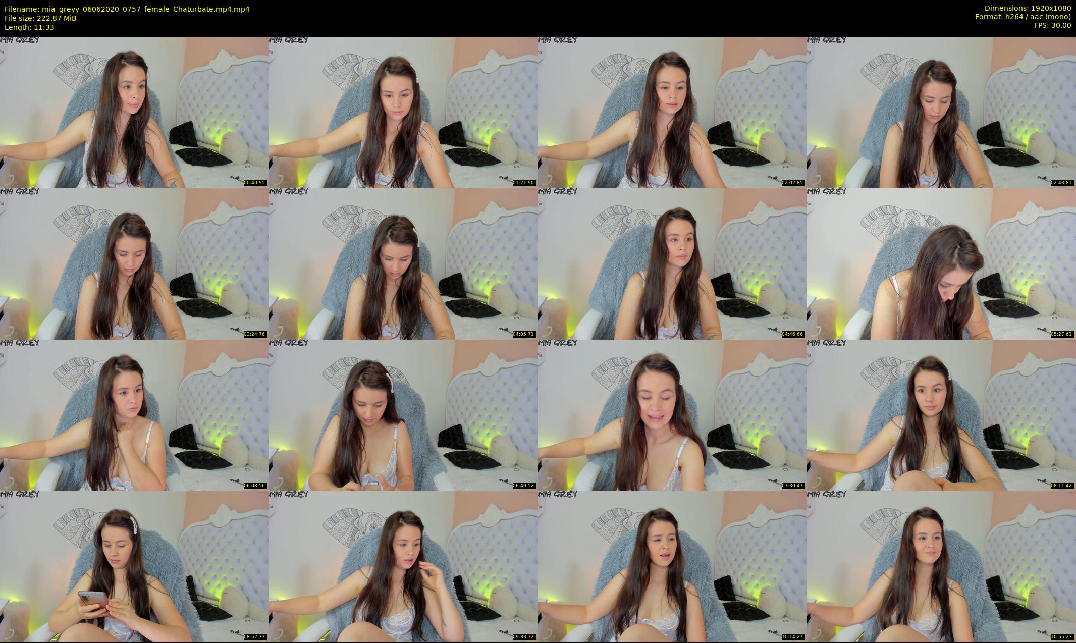 mia_greyy — 12 minute Chaturbate female cam show recording, 1080p, Jun 6, 2020