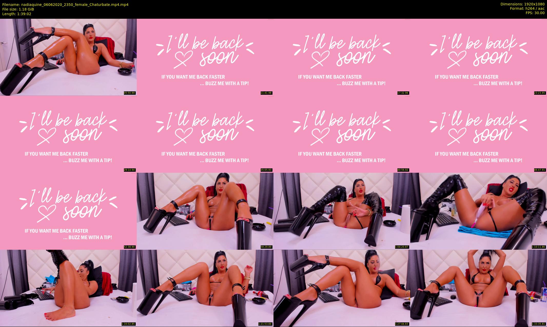 nadiaquine — 100 minute Chaturbate female cam show recording, 1080p, Jun 6, 2020