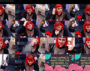 pyrowayne — 53 minute Chaturbate female cam show recording, 720p, Jun 7, 2020
