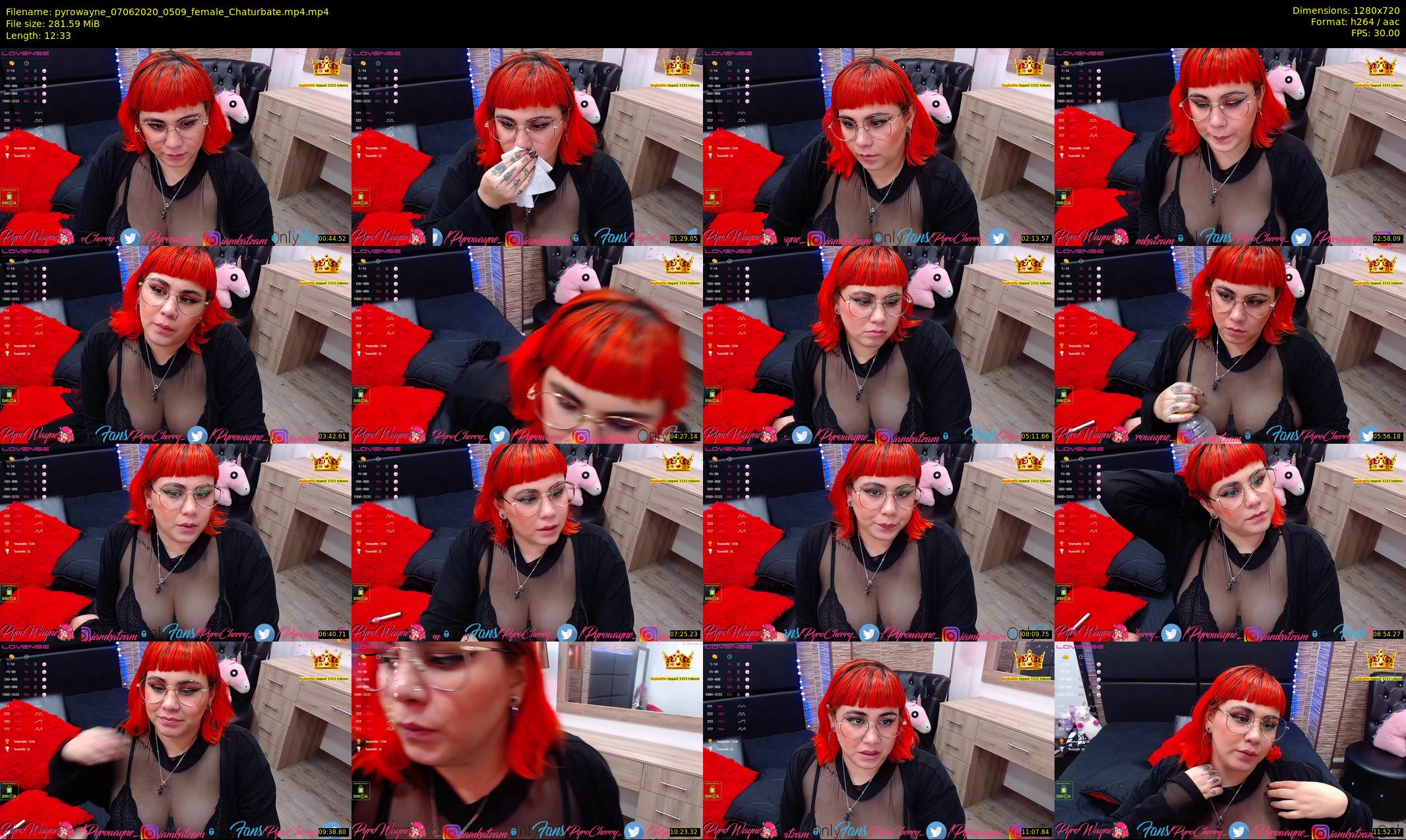 pyrowayne — 13 minute Chaturbate female cam show recording, 720p, Jun 7, 2020