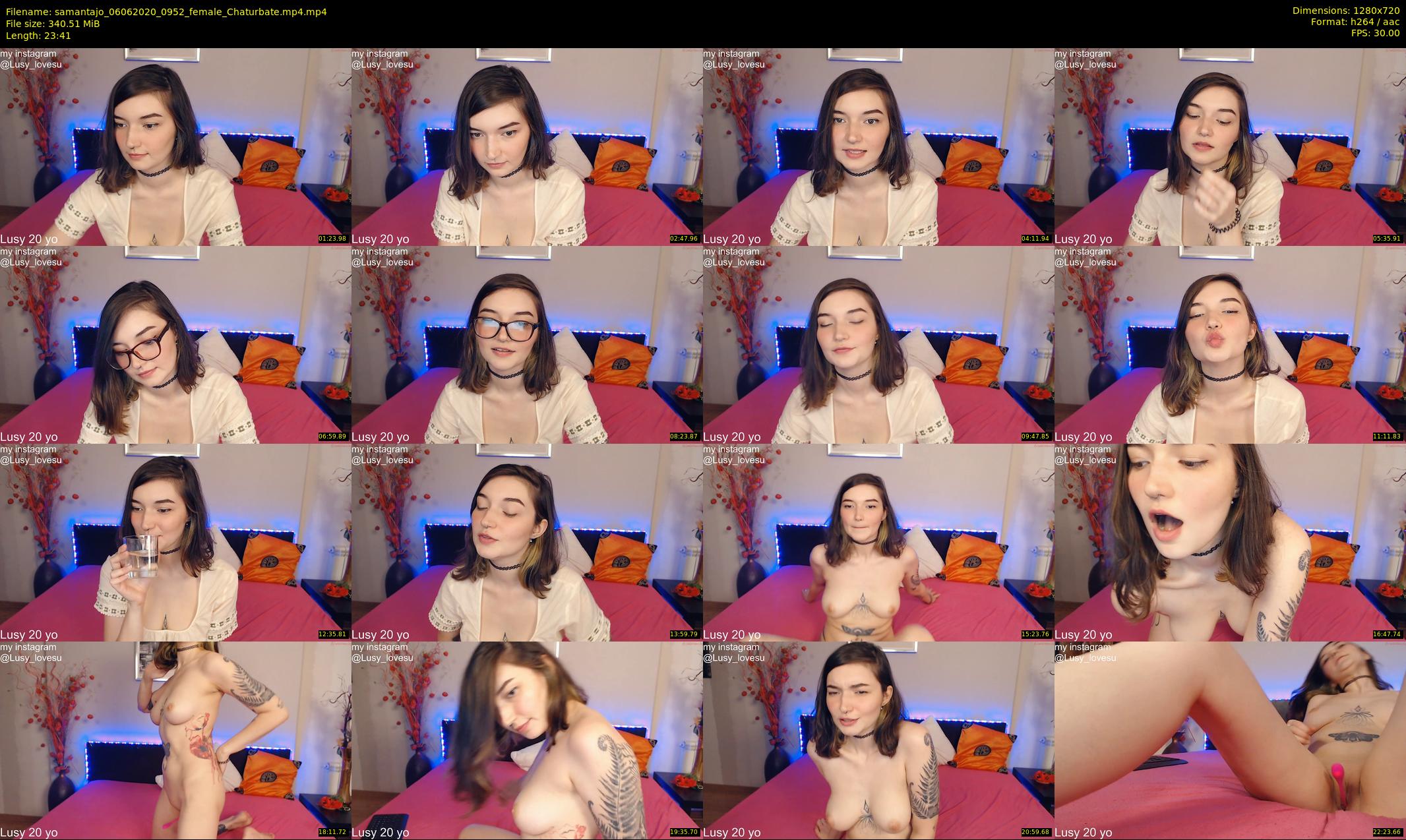 samantajo — 24 minute Chaturbate female cam show recording, 720p, Jun 6, 2020