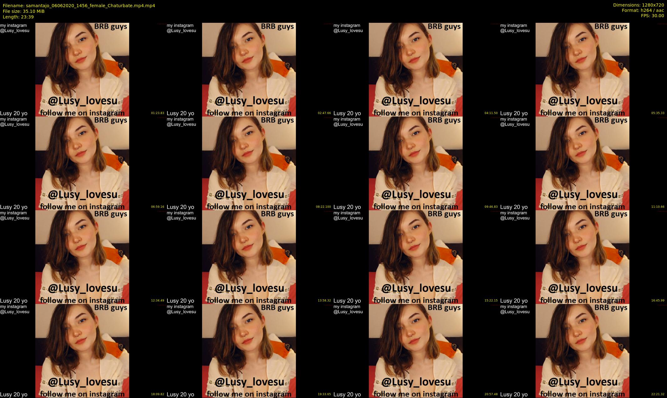 samantajo — 24 minute Chaturbate female cam show recording, 720p, Jun 6, 2020