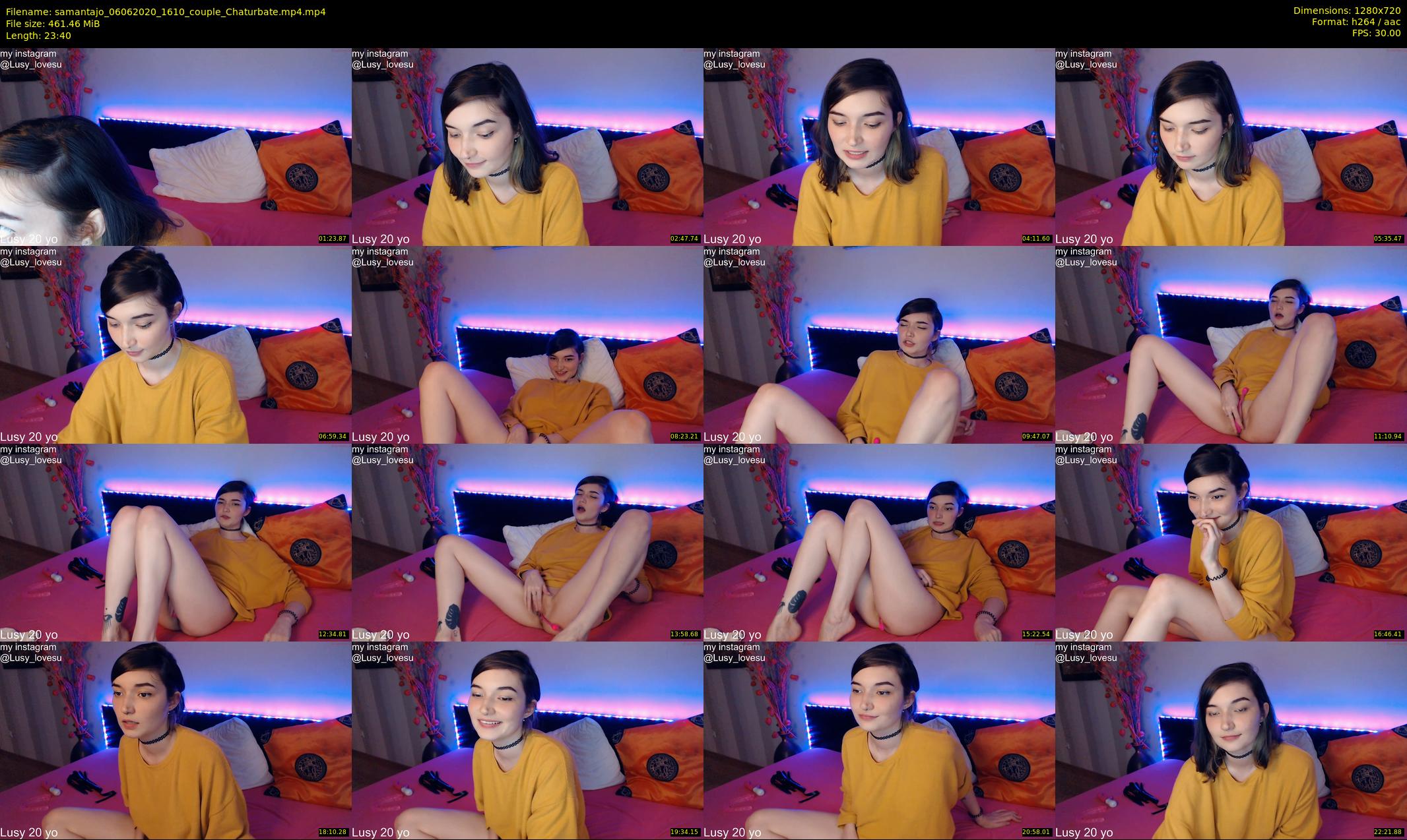 samantajo — 24 minute Chaturbate female cam show recording, 720p, Jun 6, 2020