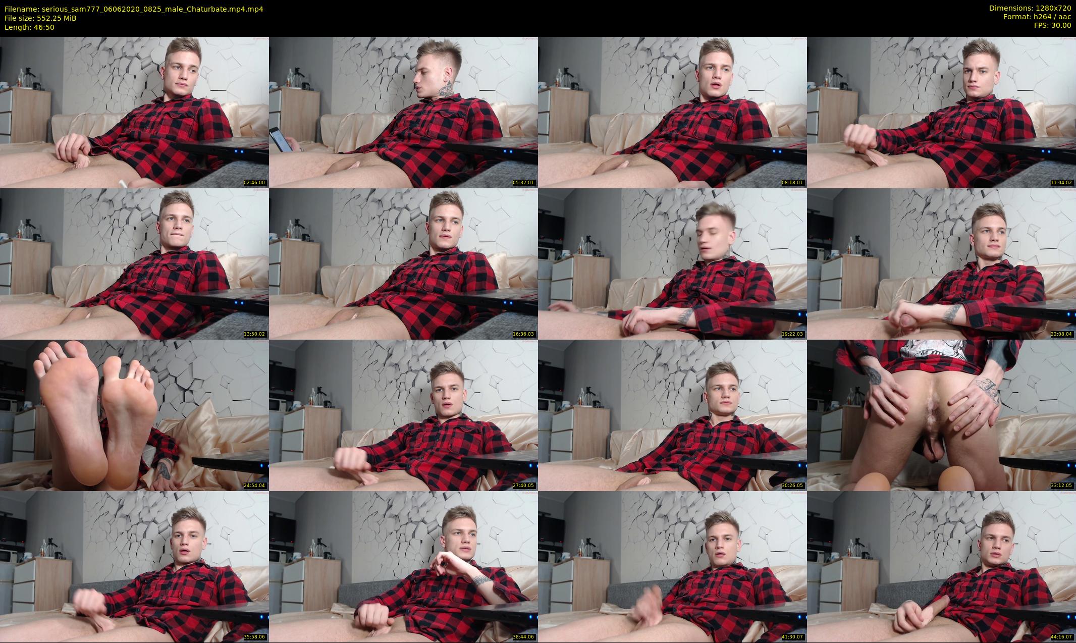 serious_sam777 — 47 minute Chaturbate male cam show recording, 720p, Jun 6, 2020