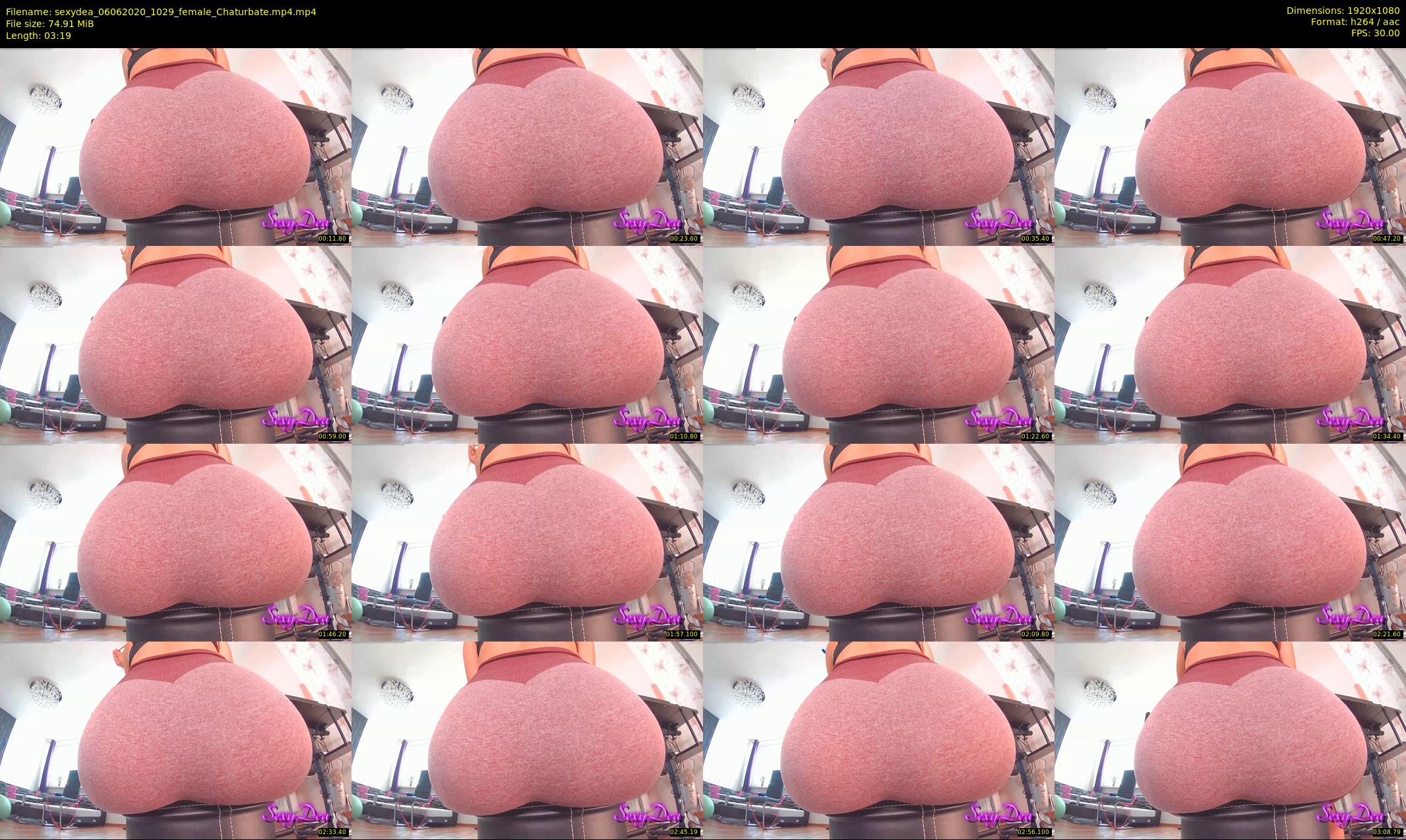 sexydea — 4 minute Chaturbate female cam show recording, 1080p, Jun 6, 2020