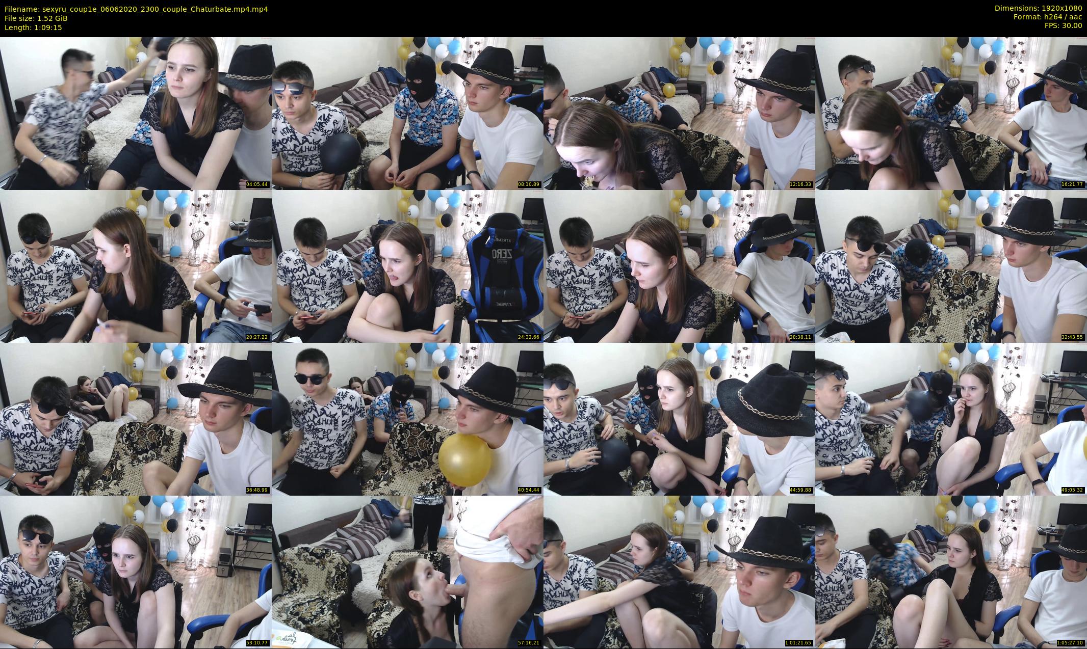 sexyru_coup1e — 70 minute Chaturbate couple cam show recording, 1080p, Jun 6, 2020