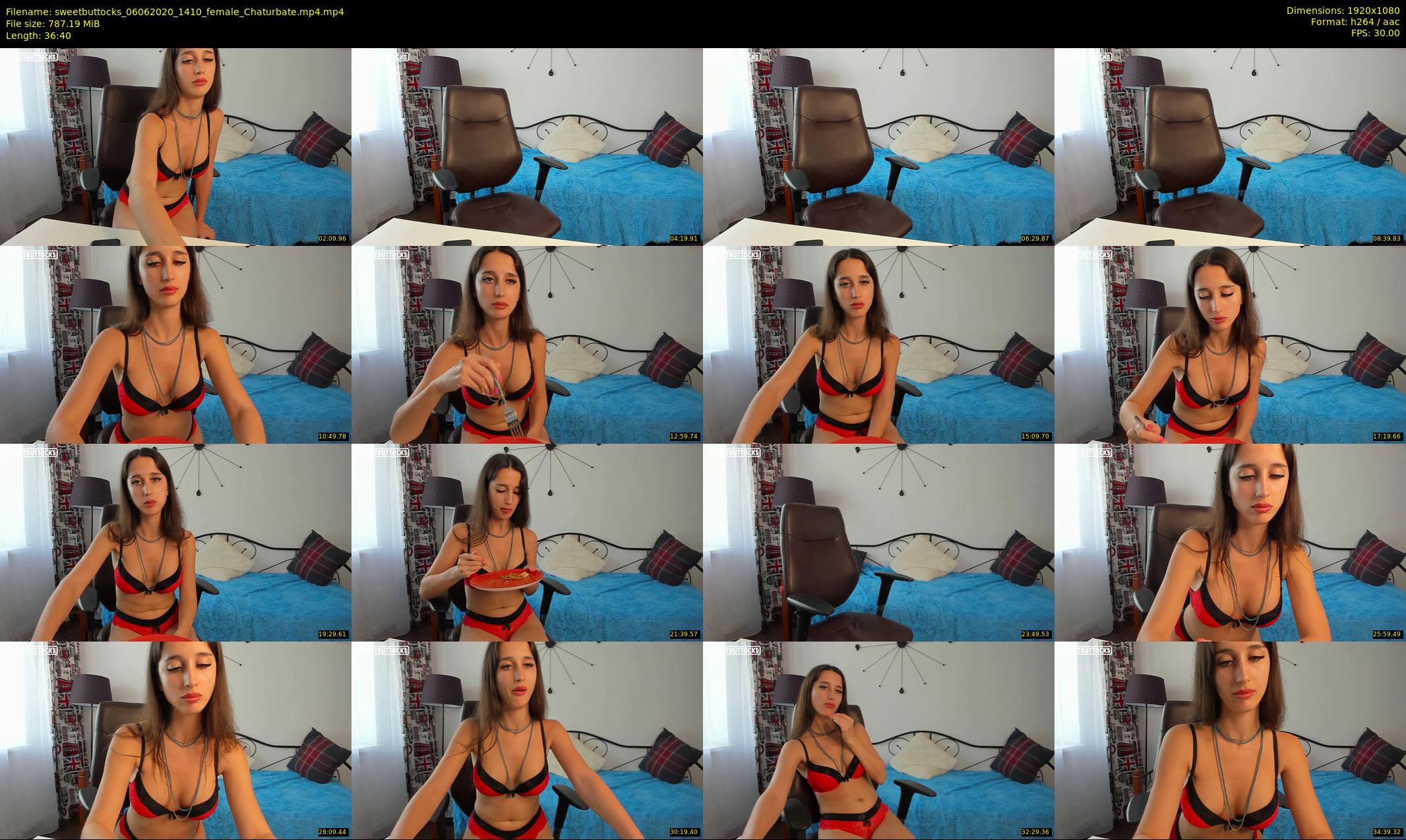 sweetbuttocks — 37 minute Chaturbate female cam show recording, 1080p, Jun 6, 2020