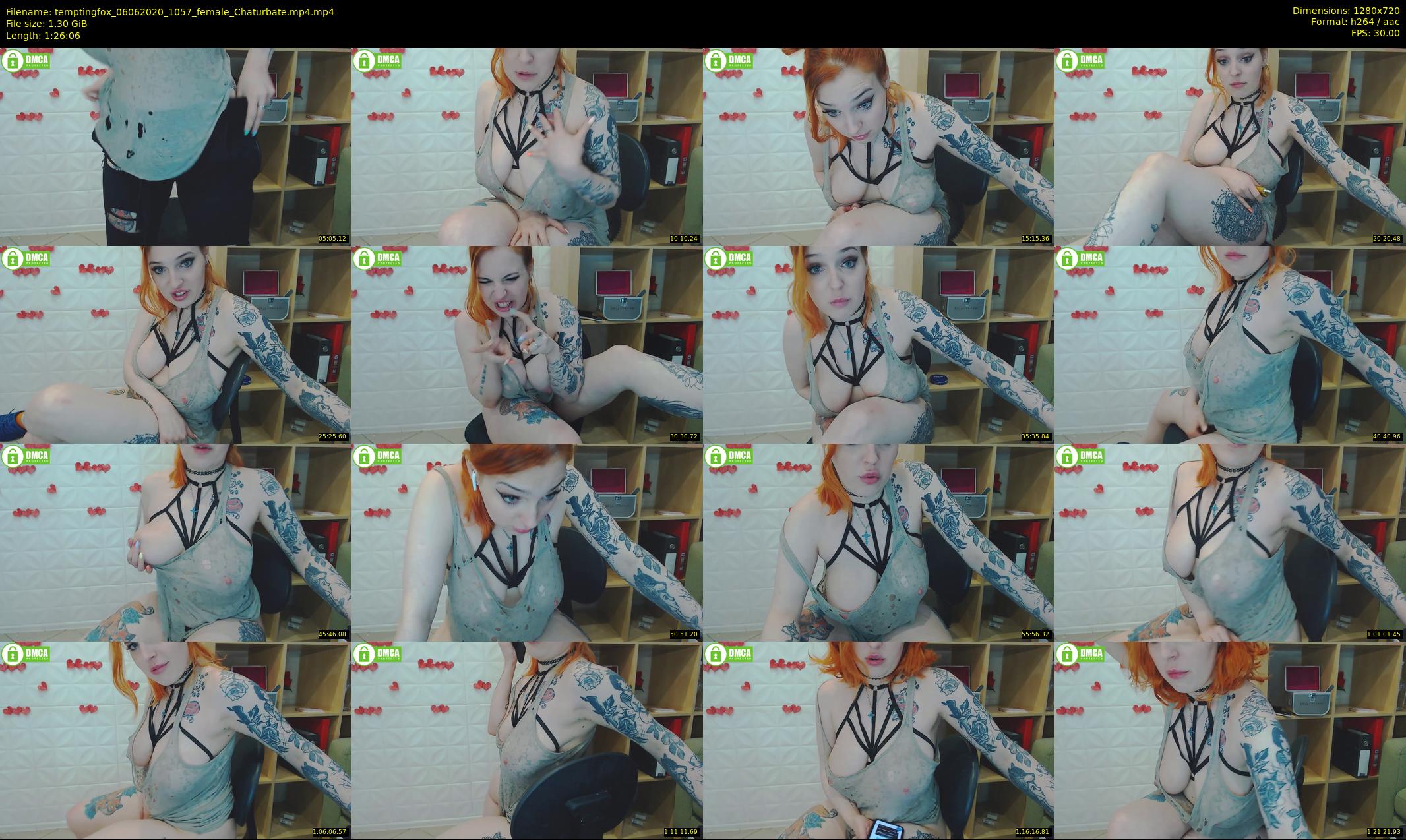 temptingfox — 87 minute Chaturbate female cam show recording, 720p, Jun 6, 2020
