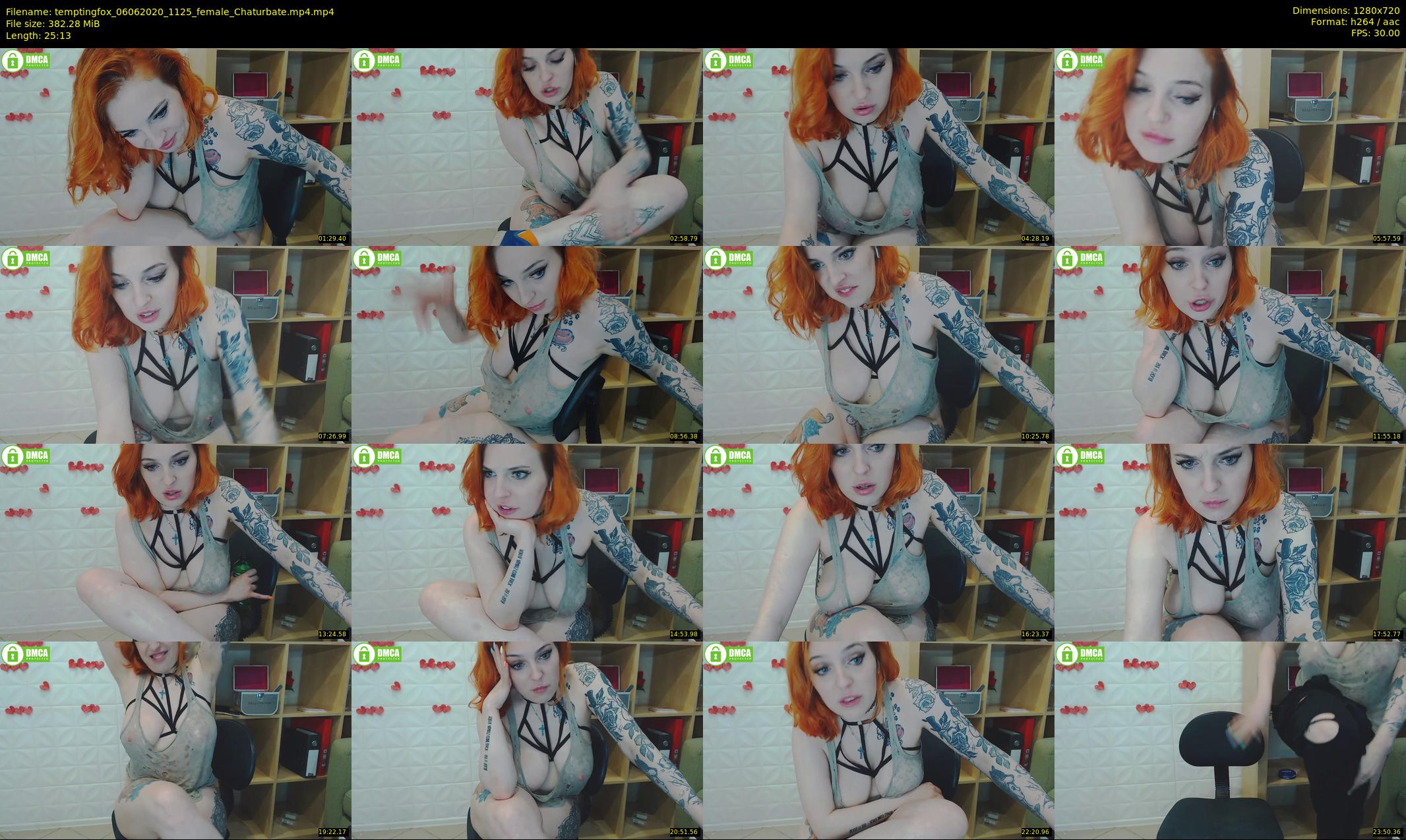 temptingfox — 26 minute Chaturbate female cam show recording, 720p, Jun 6, 2020