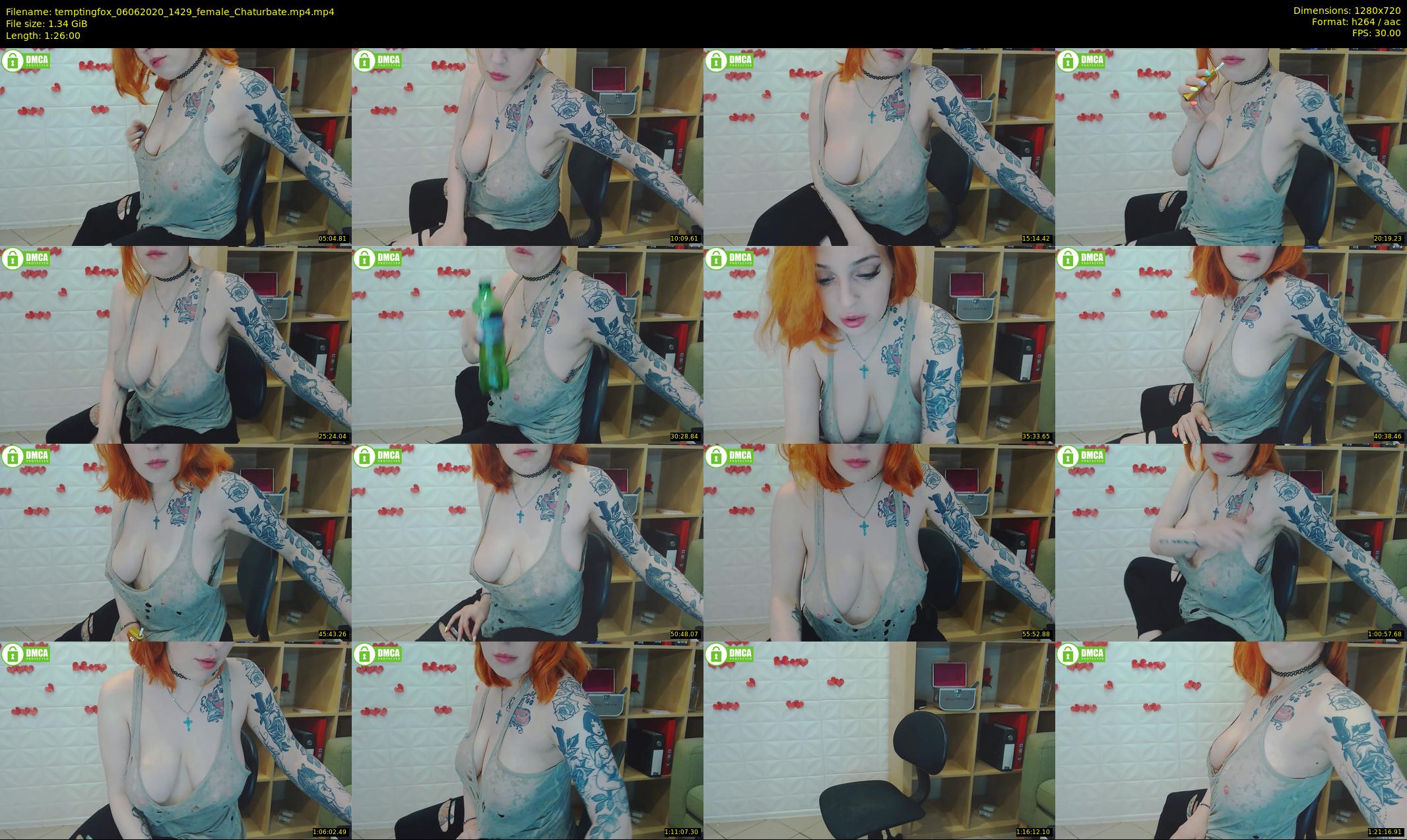 temptingfox — 86 minute Chaturbate female cam show recording, 720p, Jun 6, 2020