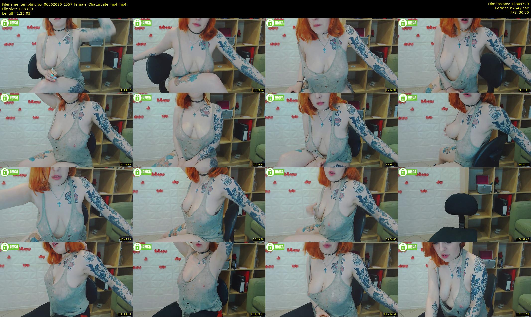 temptingfox — 87 minute Chaturbate female cam show recording, 720p, Jun 6, 2020