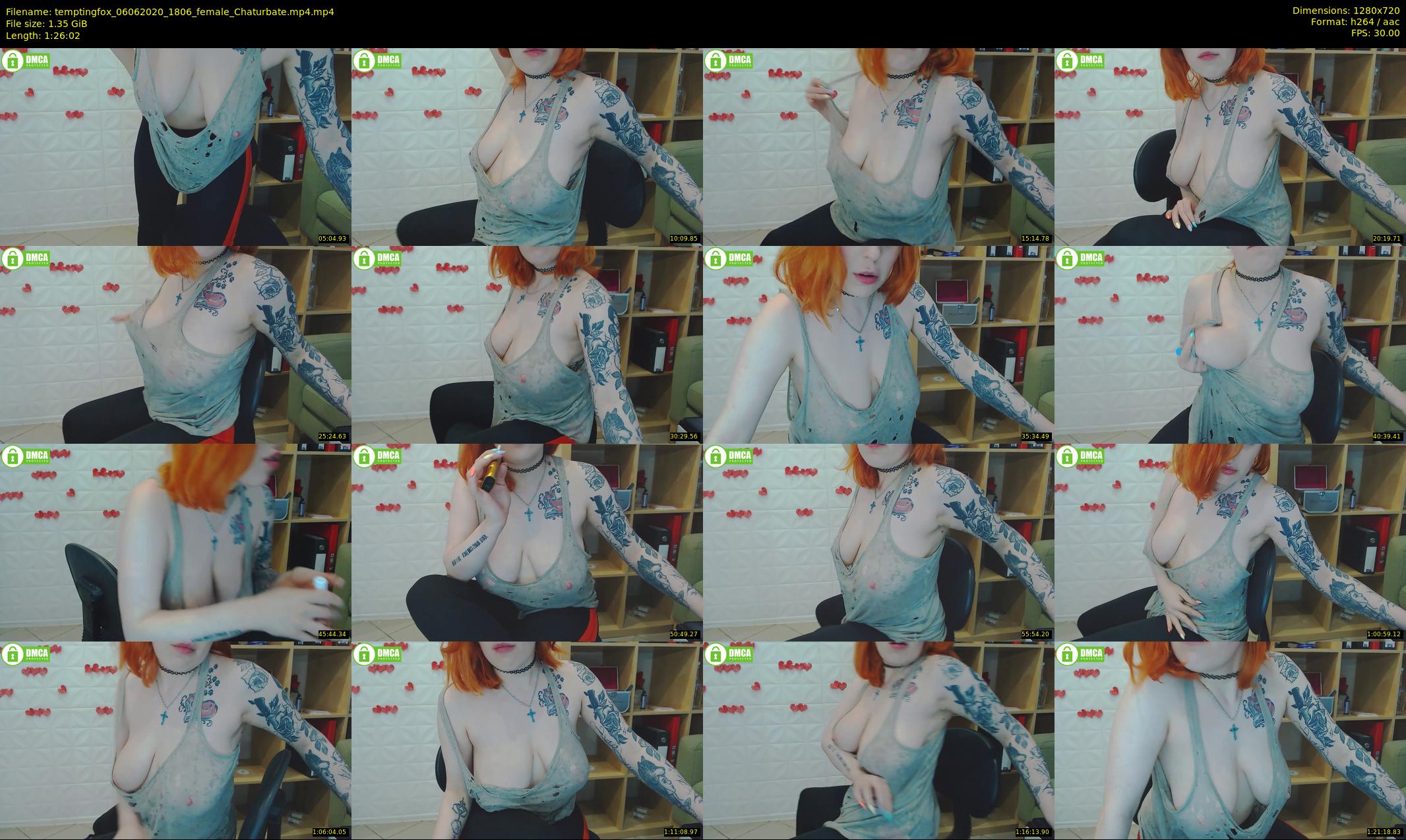 temptingfox — 87 minute Chaturbate female cam show recording, 720p, Jun 6, 2020