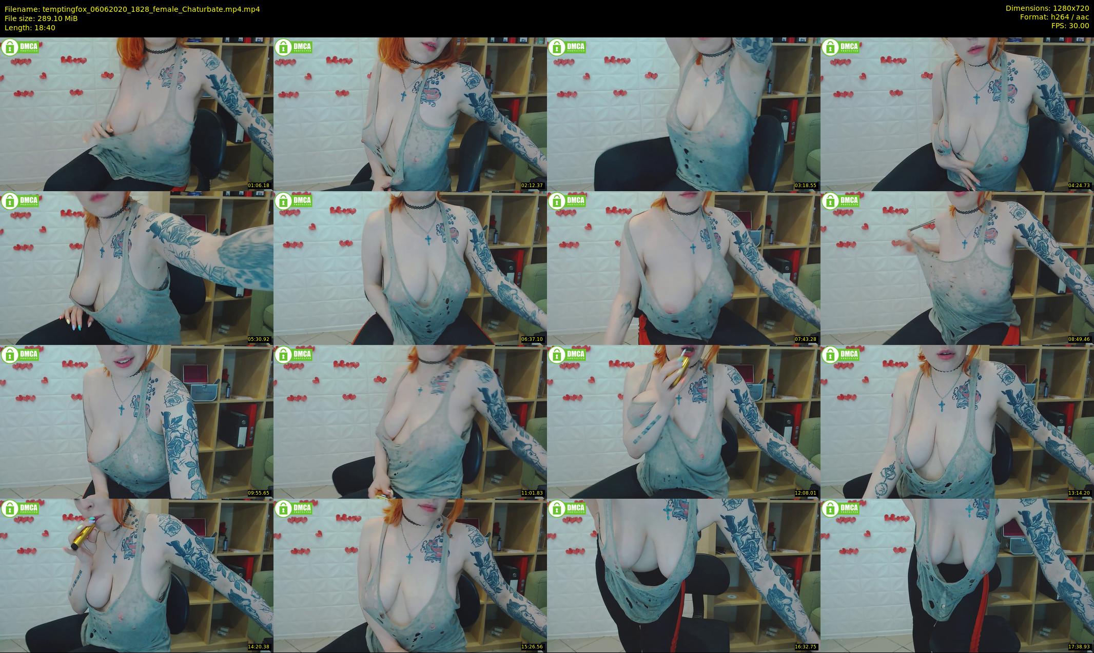 temptingfox — 19 minute Chaturbate female cam show recording, 720p, Jun 6, 2020