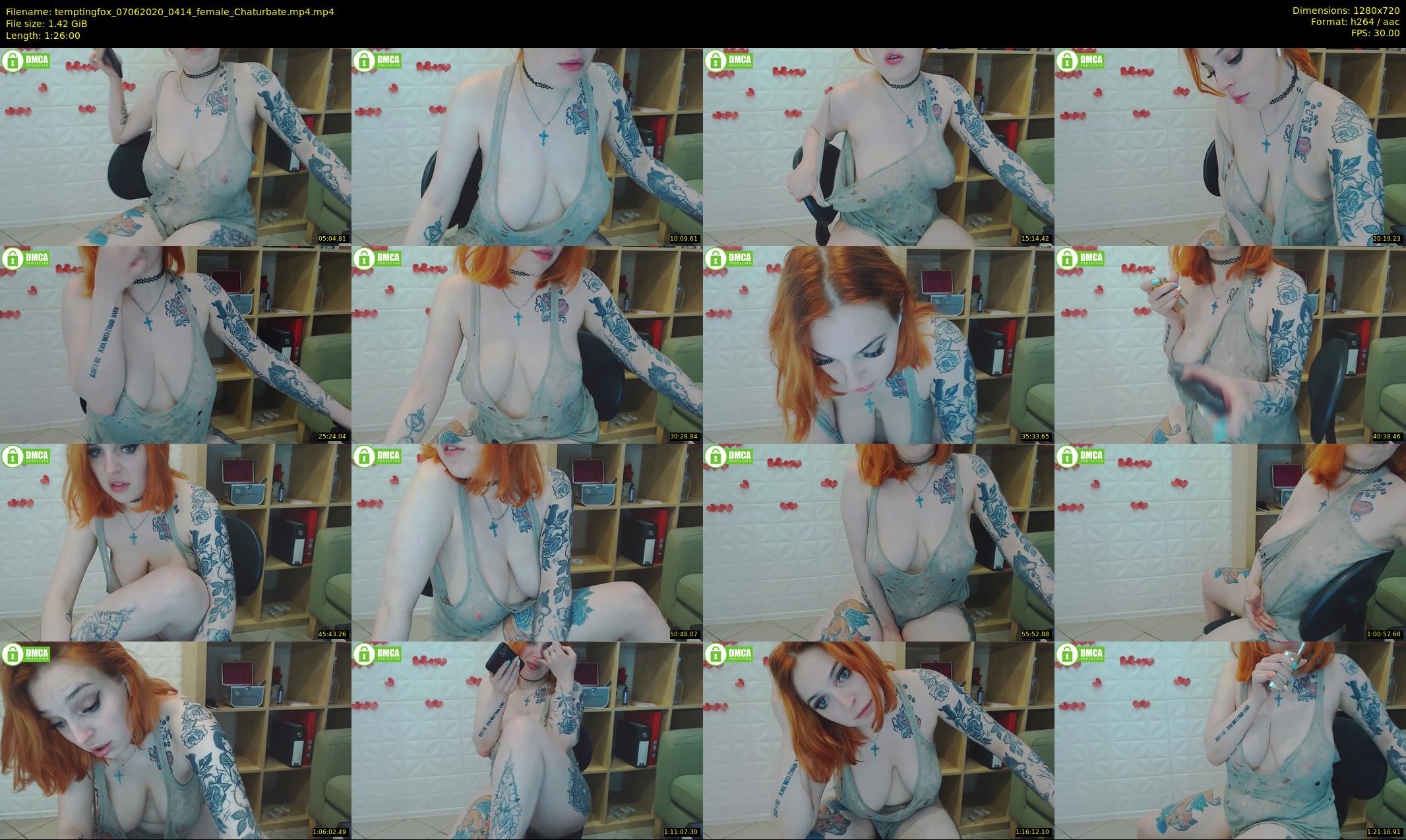 temptingfox — 86 minute Chaturbate female cam show recording, 720p, Jun 7, 2020