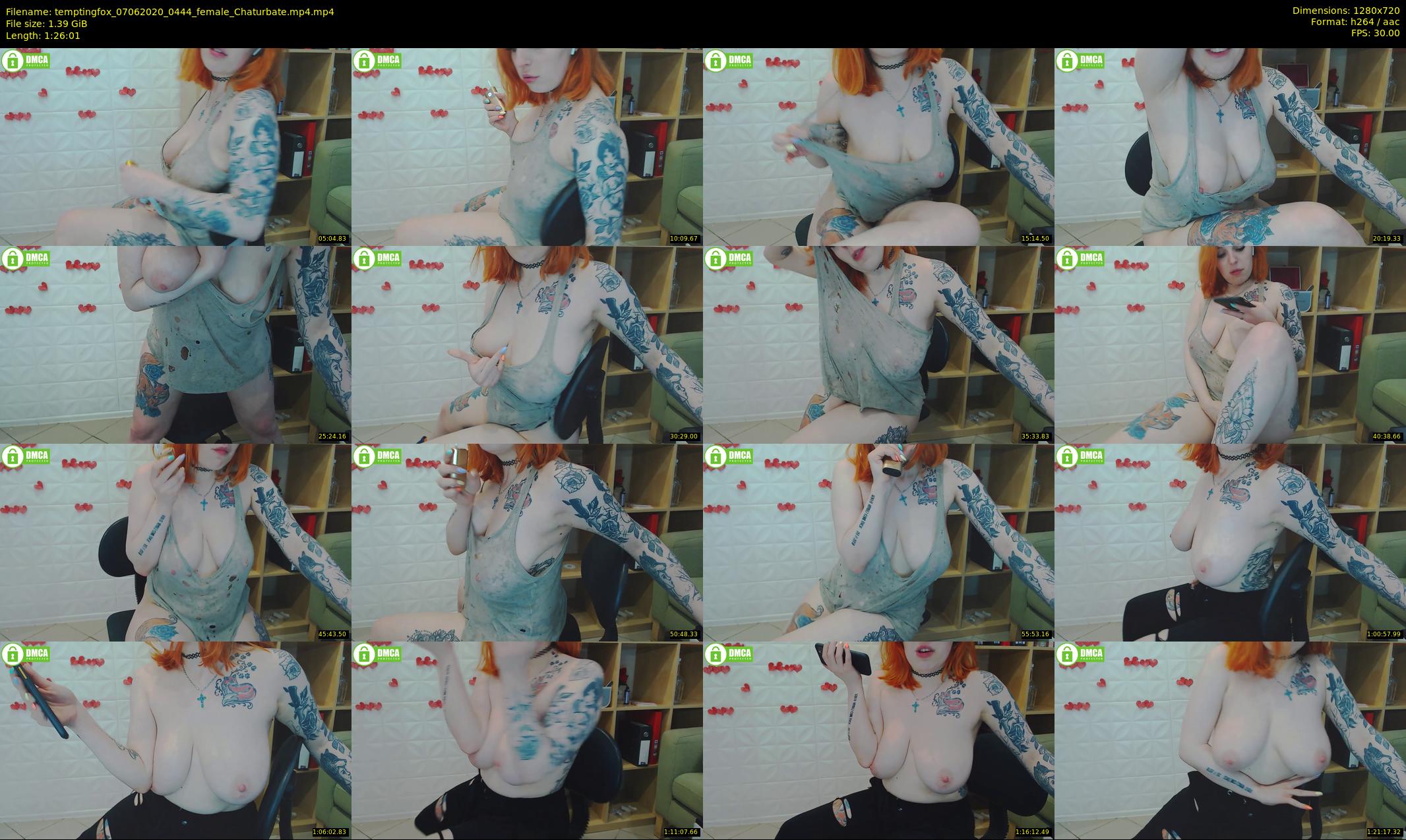 temptingfox — 87 minute Chaturbate female cam show recording, 720p, Jun 7, 2020