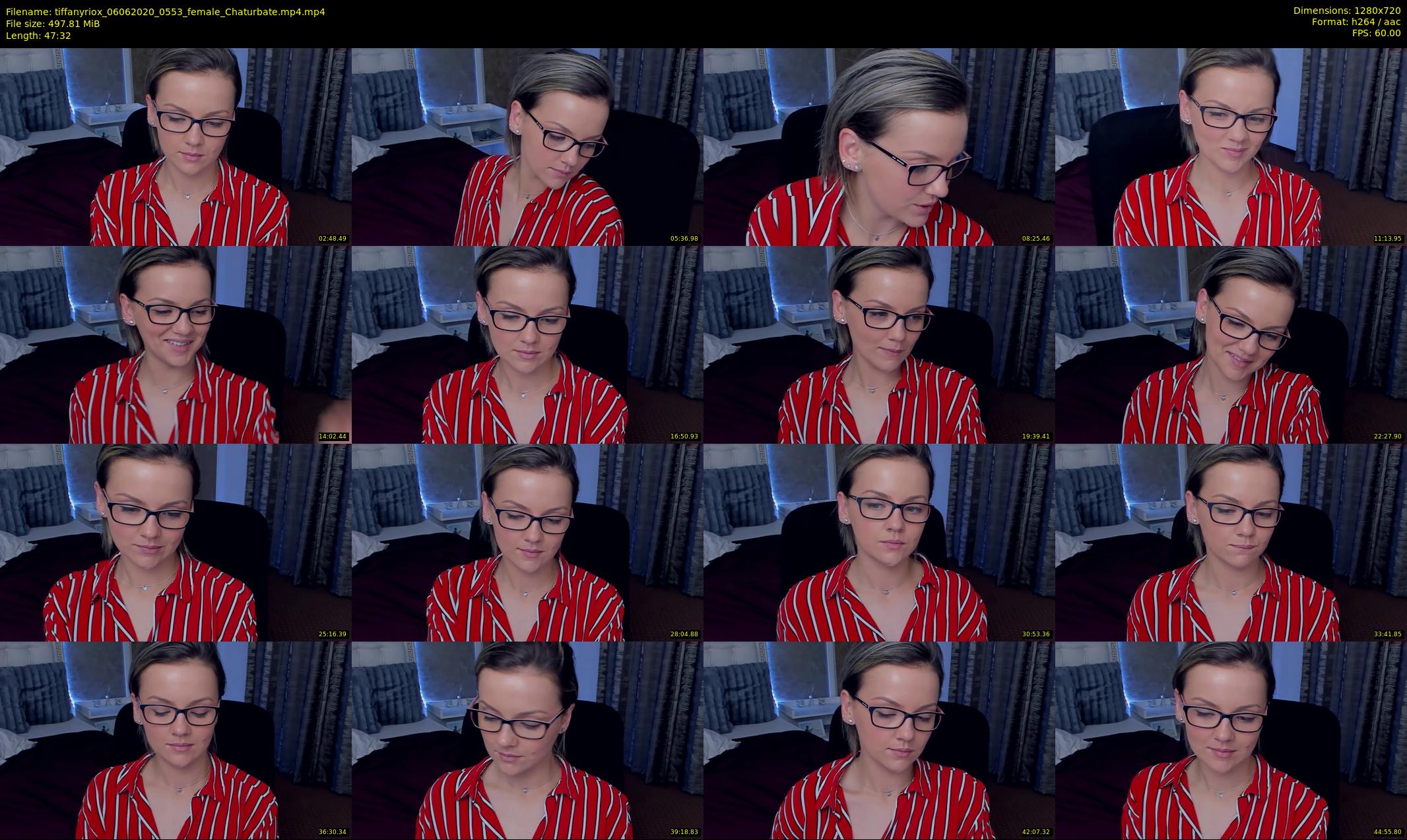 tiffanyriox — 48 minute Chaturbate female cam show recording, 720p, Jun 6, 2020