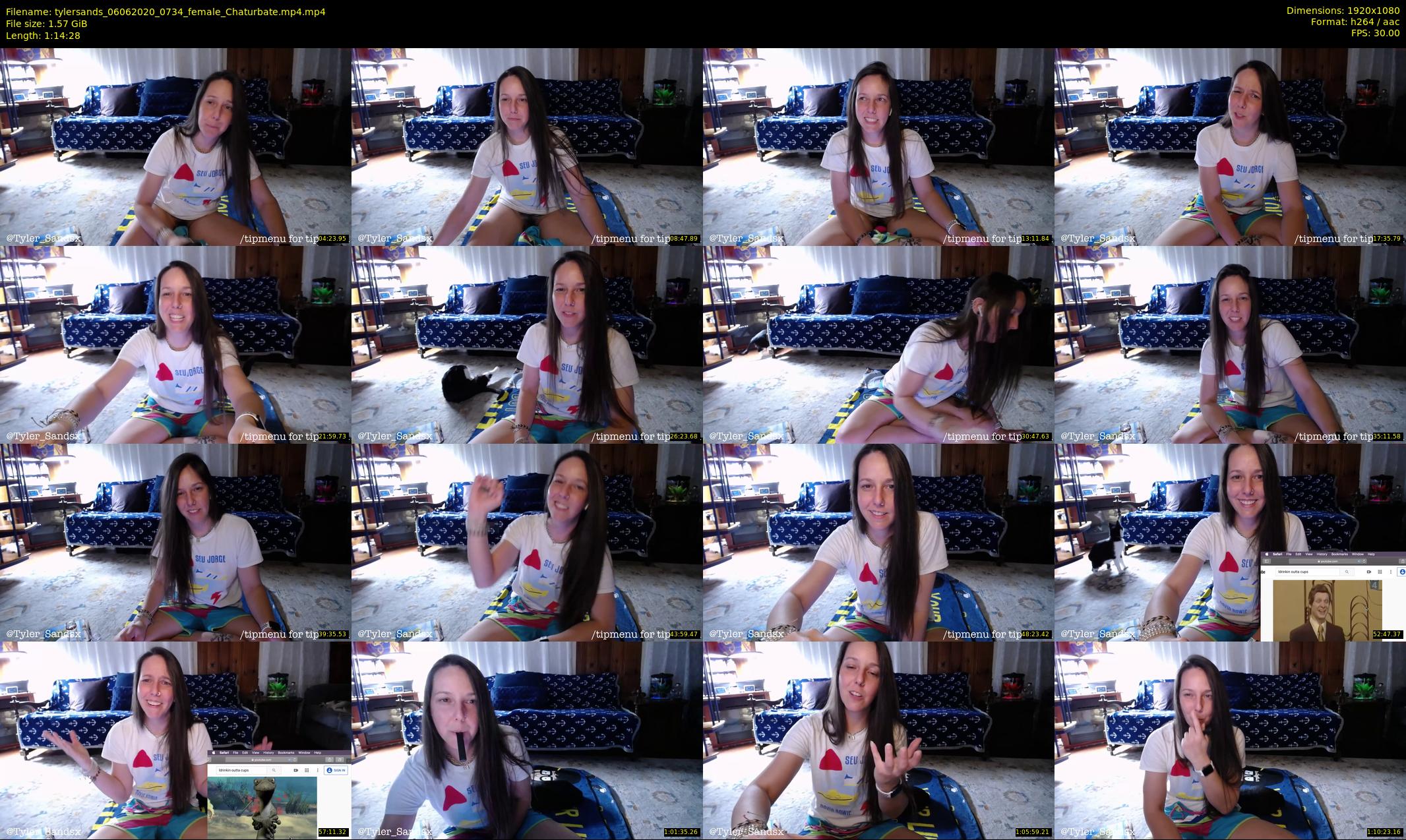 tylersands — 75 minute Chaturbate female cam show recording, 1080p, Jun 6, 2020