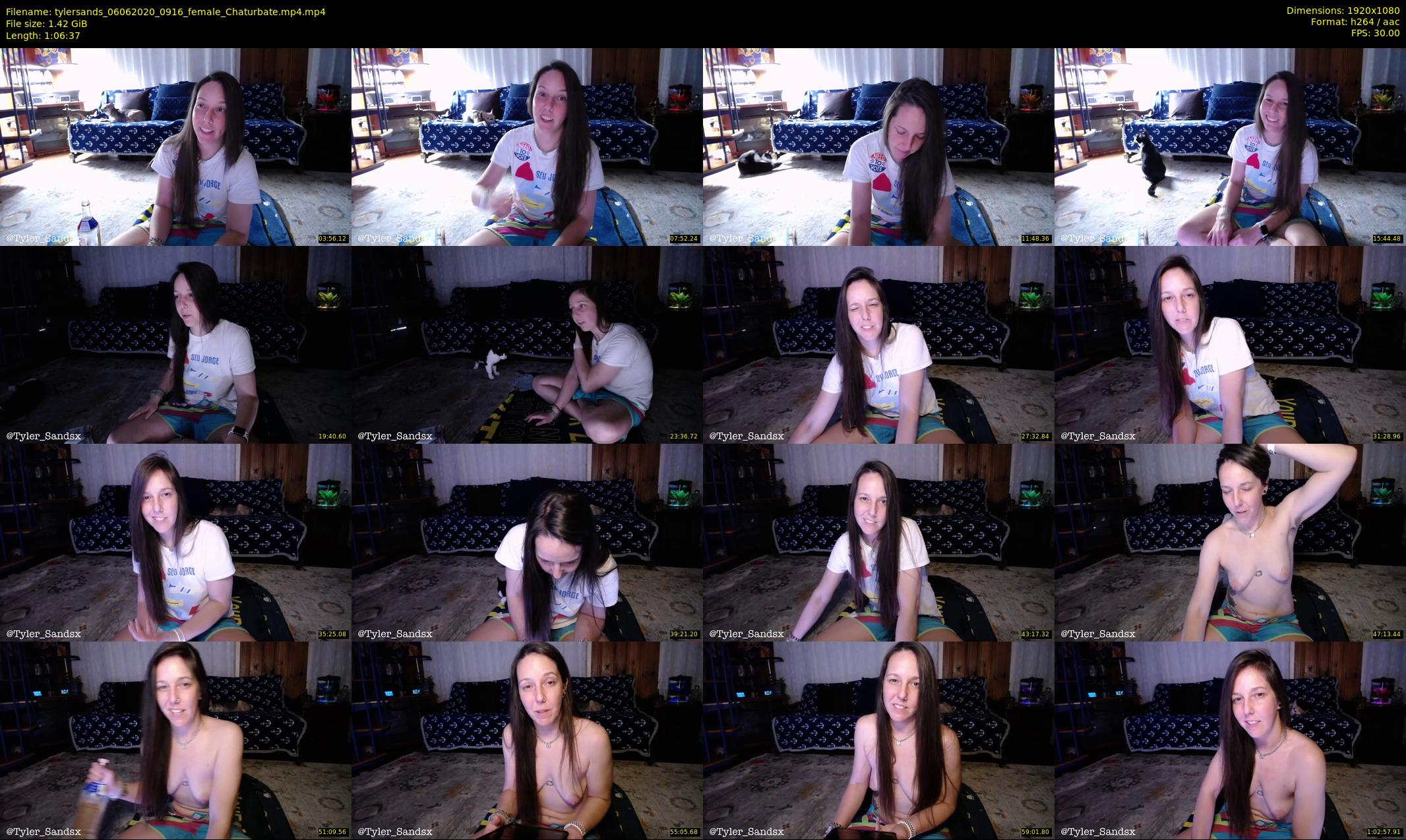 tylersands — 67 minute Chaturbate female cam show recording, 1080p, Jun 6, 2020
