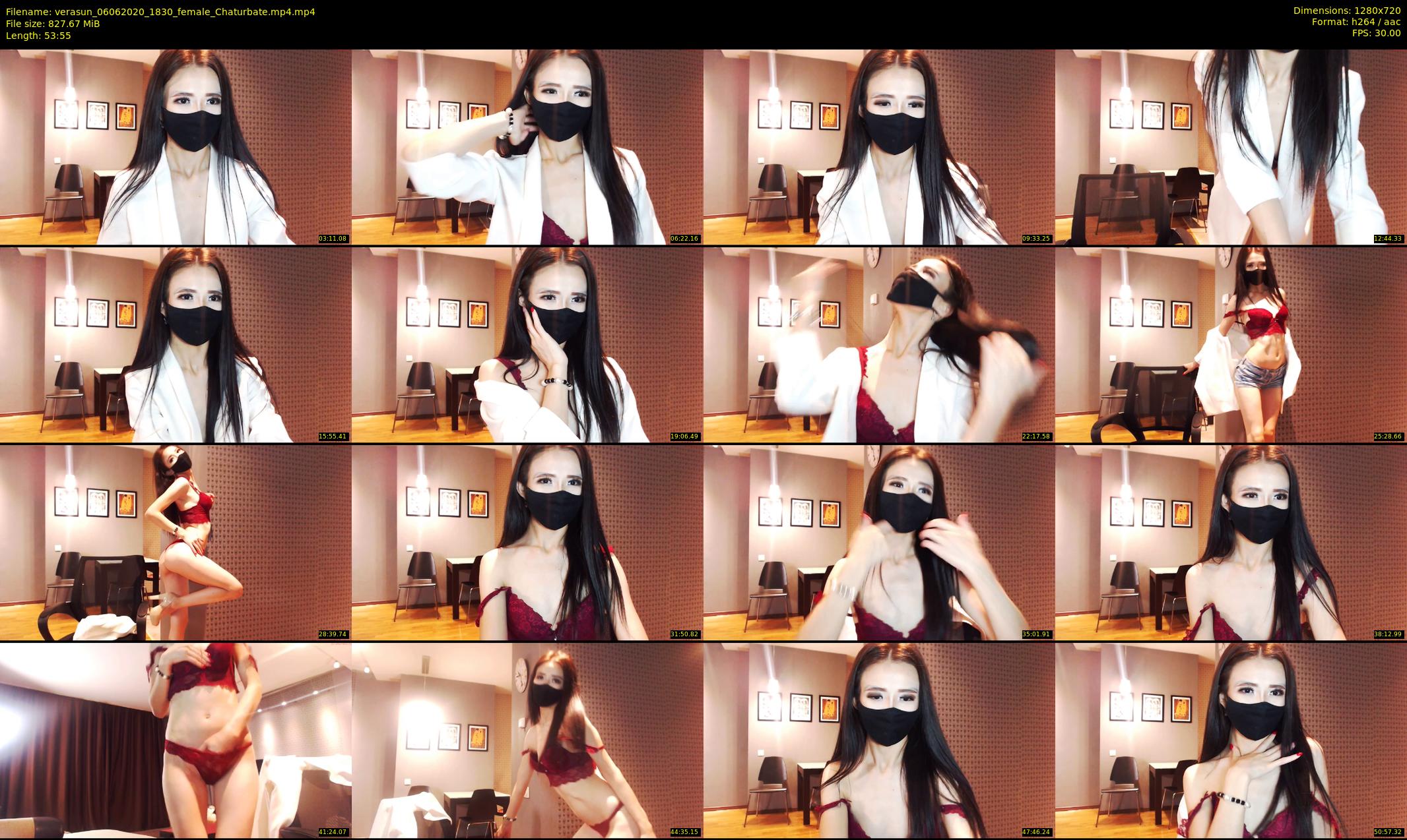 verasun — 54 minute Chaturbate female cam show recording, 720p, Jun 6, 2020