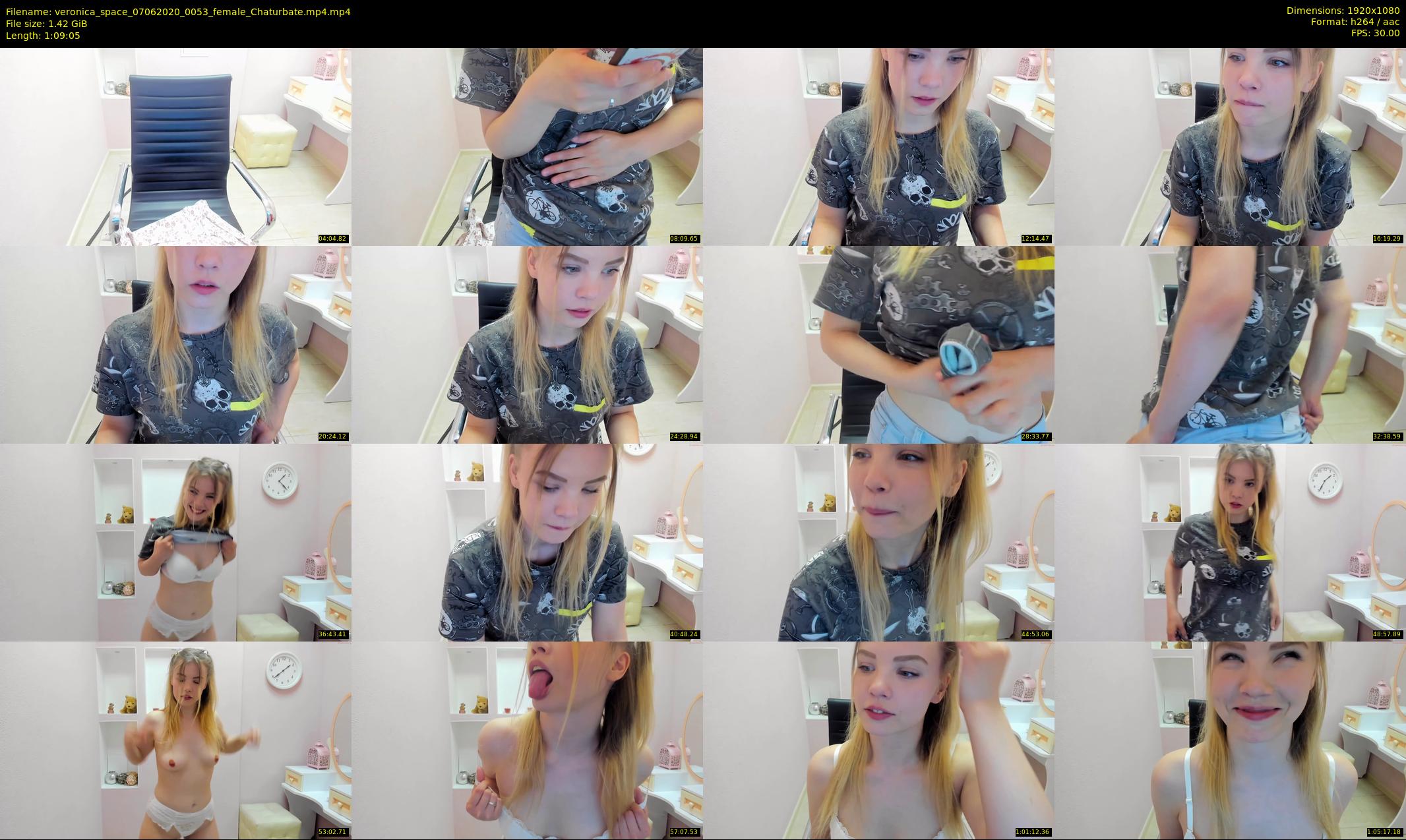 veronica_space — 70 minute Chaturbate female cam show recording, 1080p, Jun 7, 2020