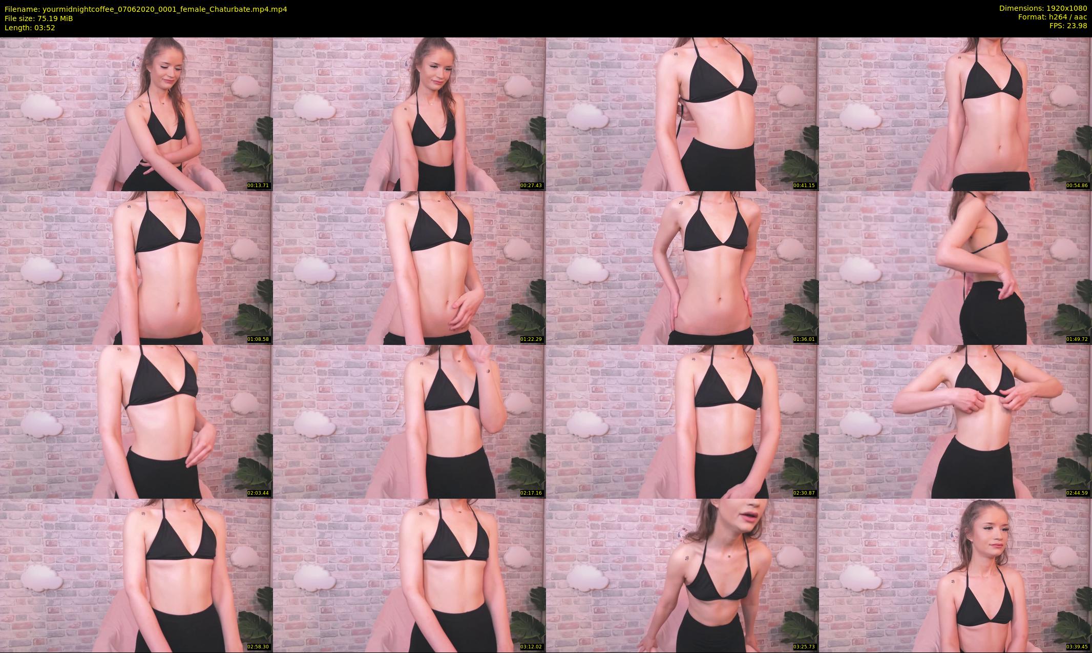 yourmidnightcoffee — 4 minute Chaturbate female cam show recording, 1080p, Jun 7, 2020
