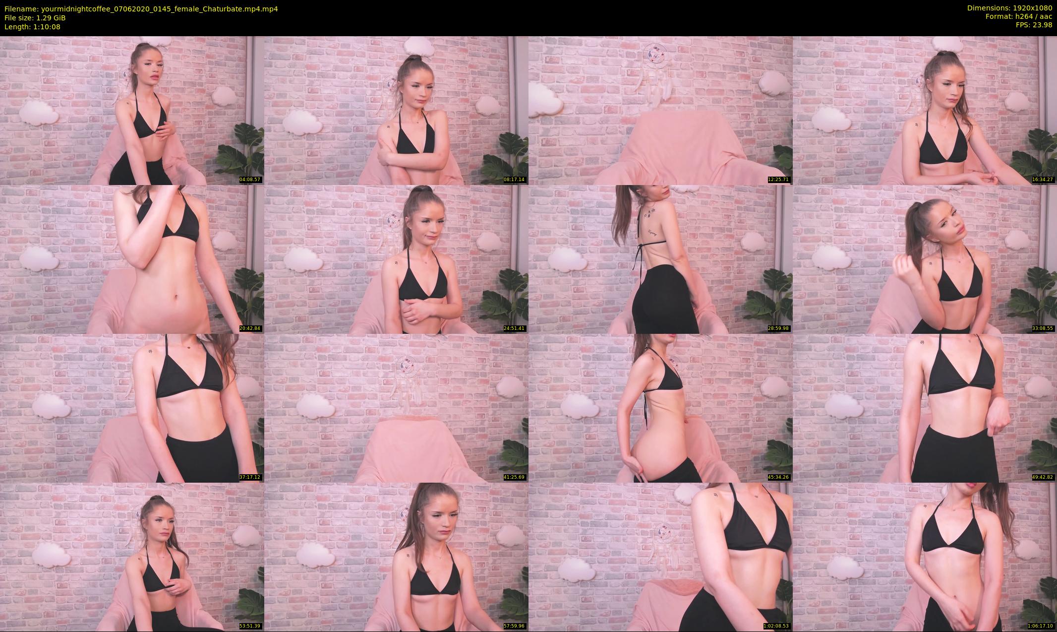 yourmidnightcoffee — 71 minute Chaturbate female cam show recording, 1080p, Jun 7, 2020