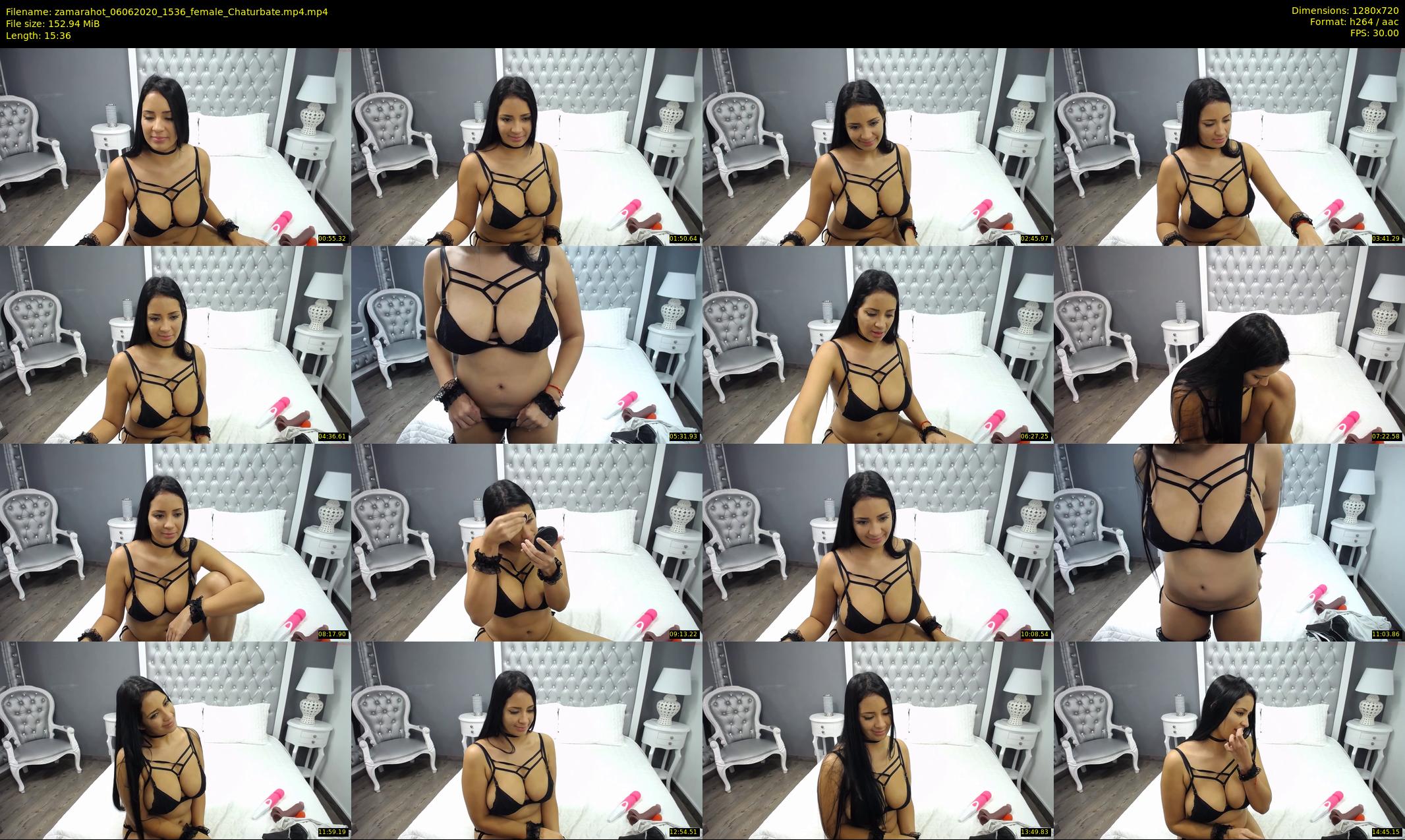 zamarahot — 16 minute Chaturbate female cam show recording, 720p, Jun 6, 2020